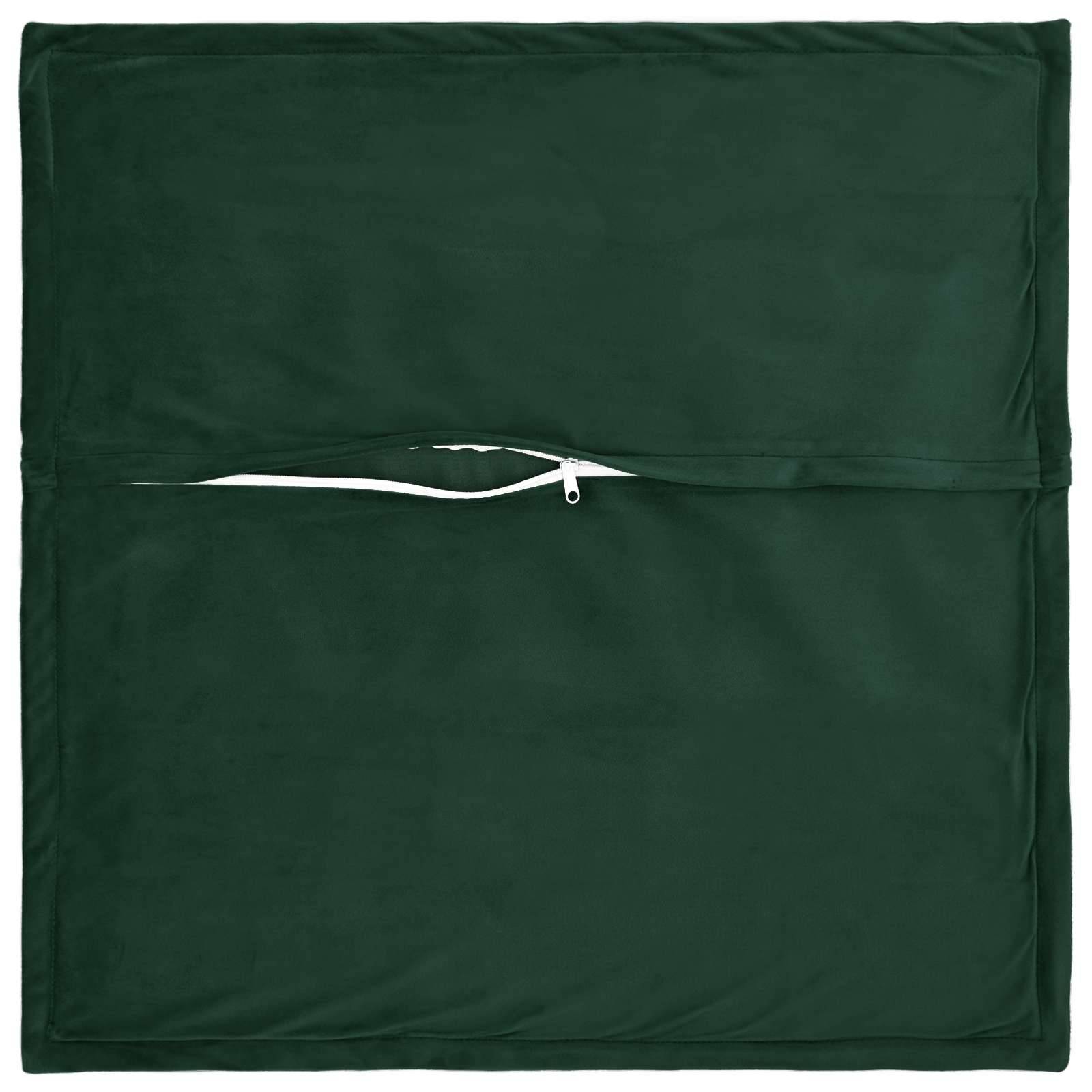 vidaXL Kissenbezug 2 pcs HOUTEN Dunkelgrün 45 x 45 cm Samt