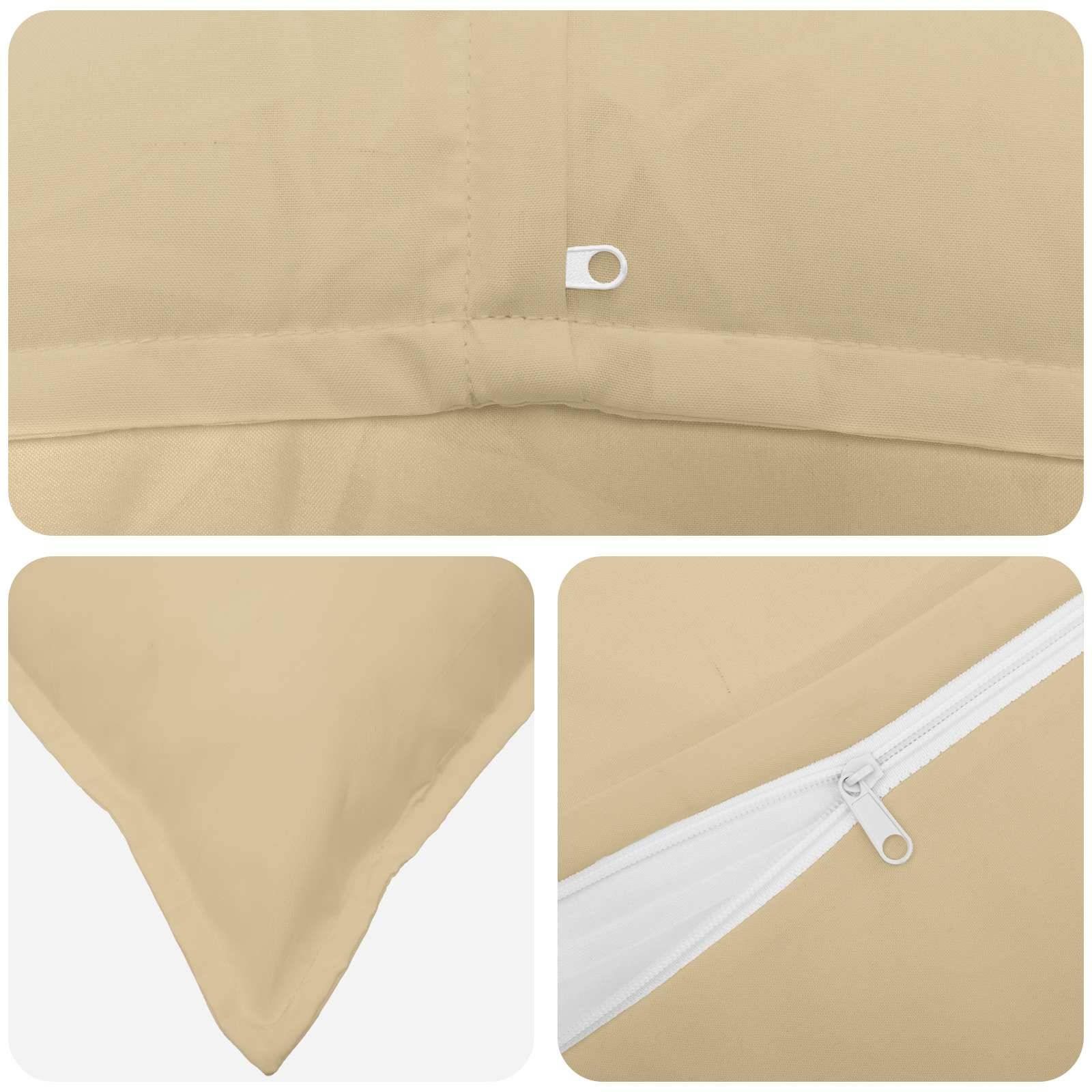 vidaXL Kissenbezug 2 stk. HOUTEN Beige 55 x 55 cm Polyester