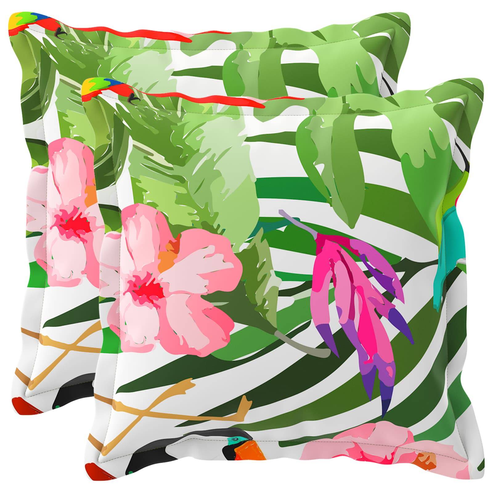 vidaXL Kissenbezug 2 stk. HOUTEN Schwarz 40 x 40 cm Polyester