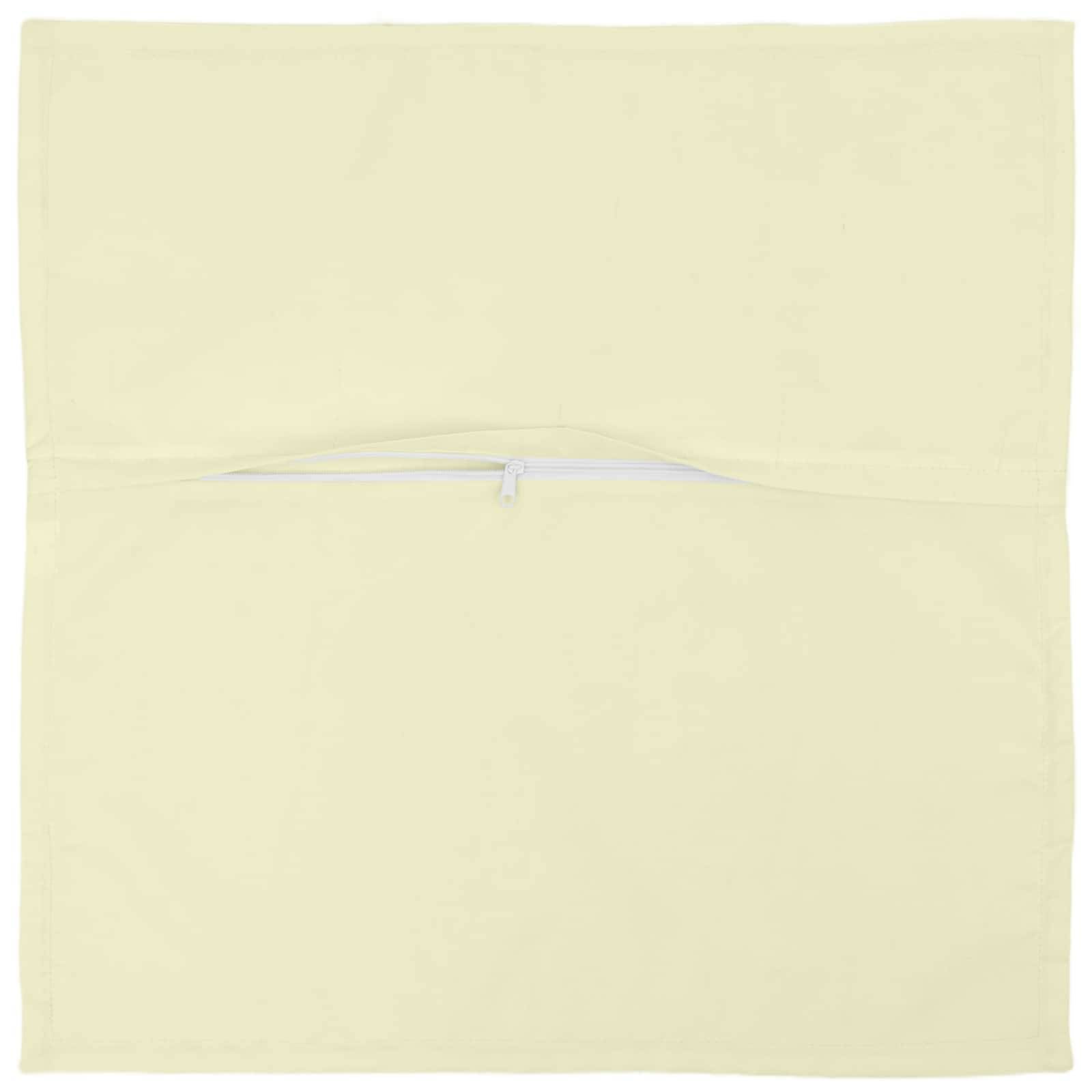 vidaXL Kissenbezug 6 stk. HOUTEN Creme 80 x 80 cm Polyester