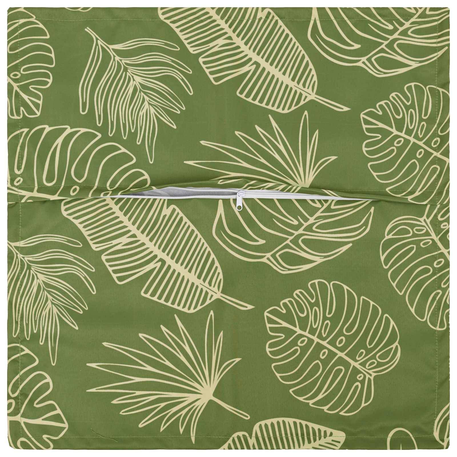 vidaXL Kissenbezug 2 stk. HOUTEN Blattdesign 30 x 30 cm Polyester
