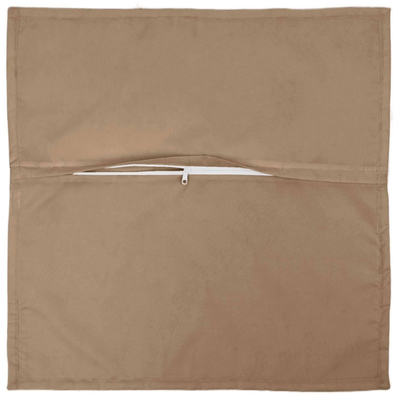 vidaXL Kissenbezug 2 stk. HOUTEN Taupe 70 x 70 cm Polyester