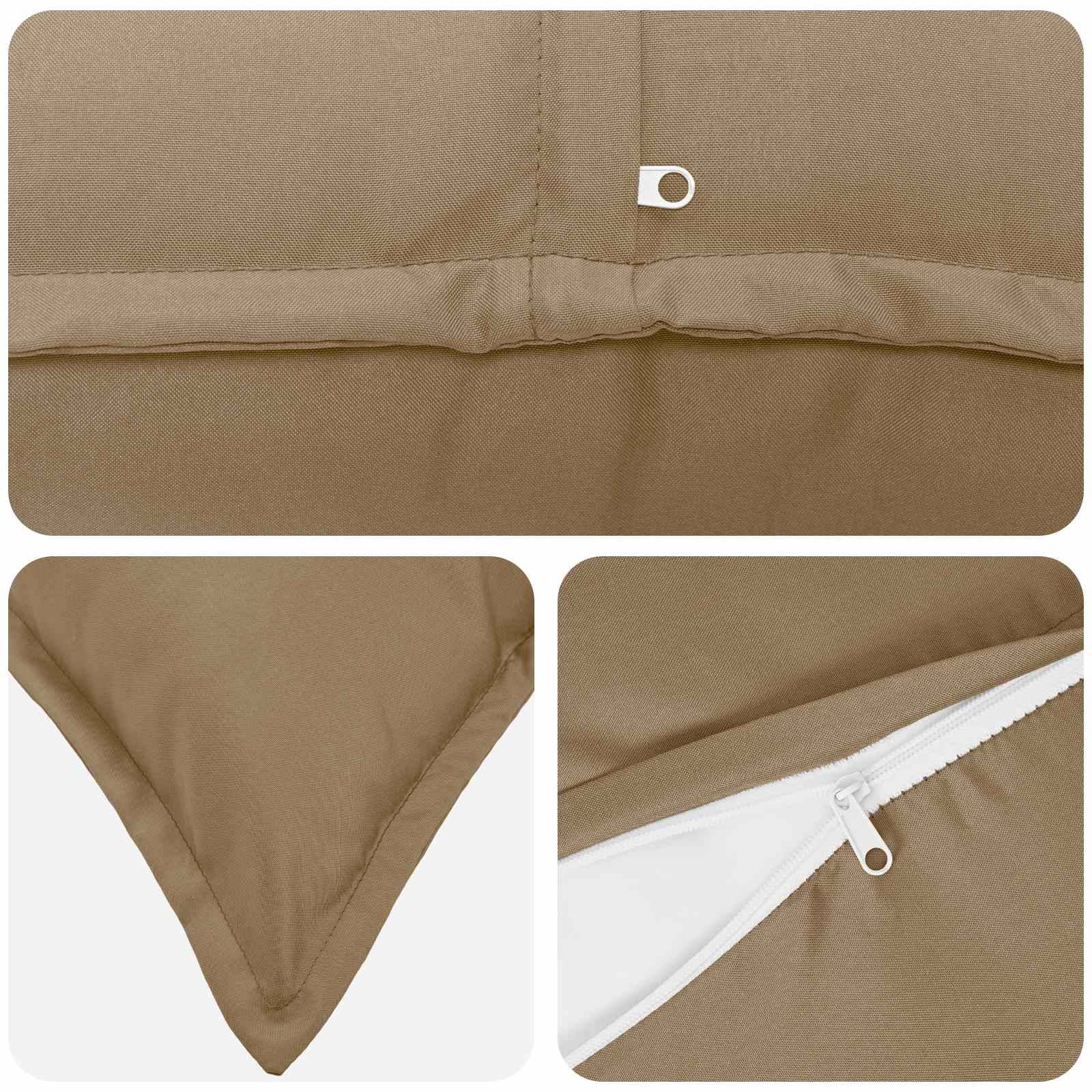 vidaXL Kissenbezug 2 stk. HOUTEN Taupe 40 x 60 cm Polyester