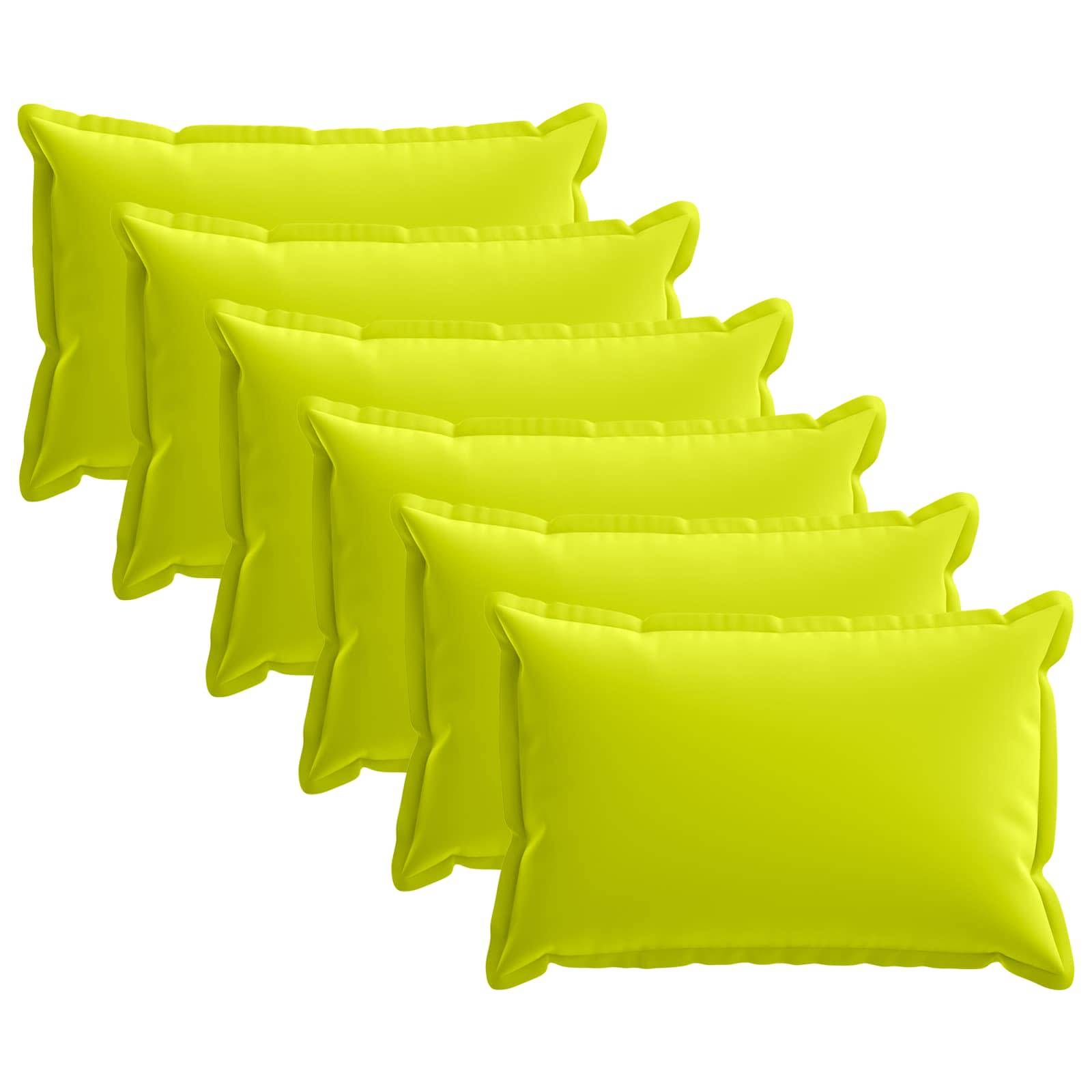 vidaXL Kissenbezug 6 stk. HOUTEN Hellgrün 40 x 60 cm Polyester
