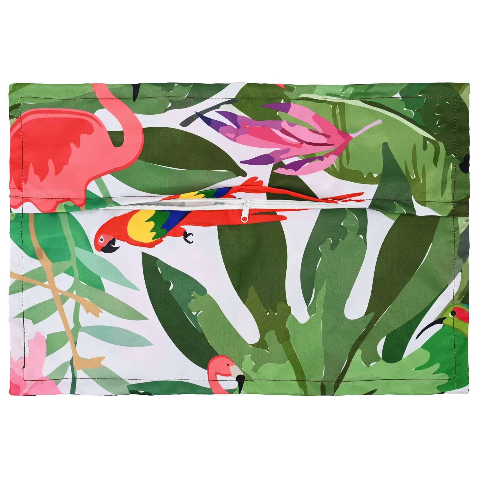 vidaXL Kissenbezug 2 stk. HOUTEN Schwarz 50 x 80 cm Polyester