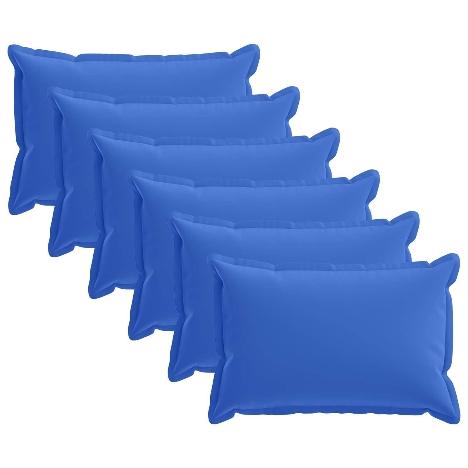 vidaXL Kissenbezug 6 stk. HOUTEN Königsblau 50 x 75 cm Polyester