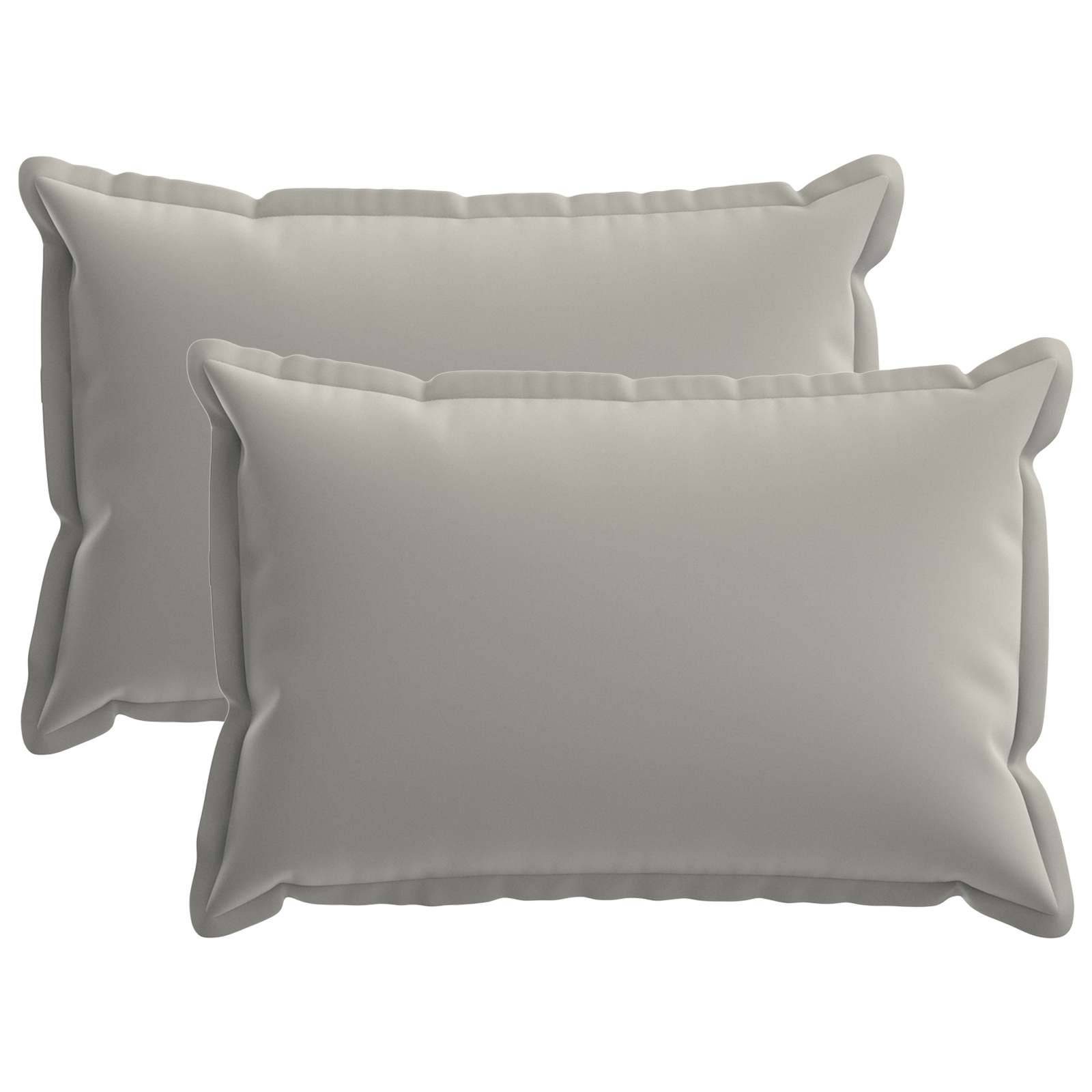 vidaXL Kissenbezug 2 stk. HOUTEN Grau 50 x 75 cm Polyester