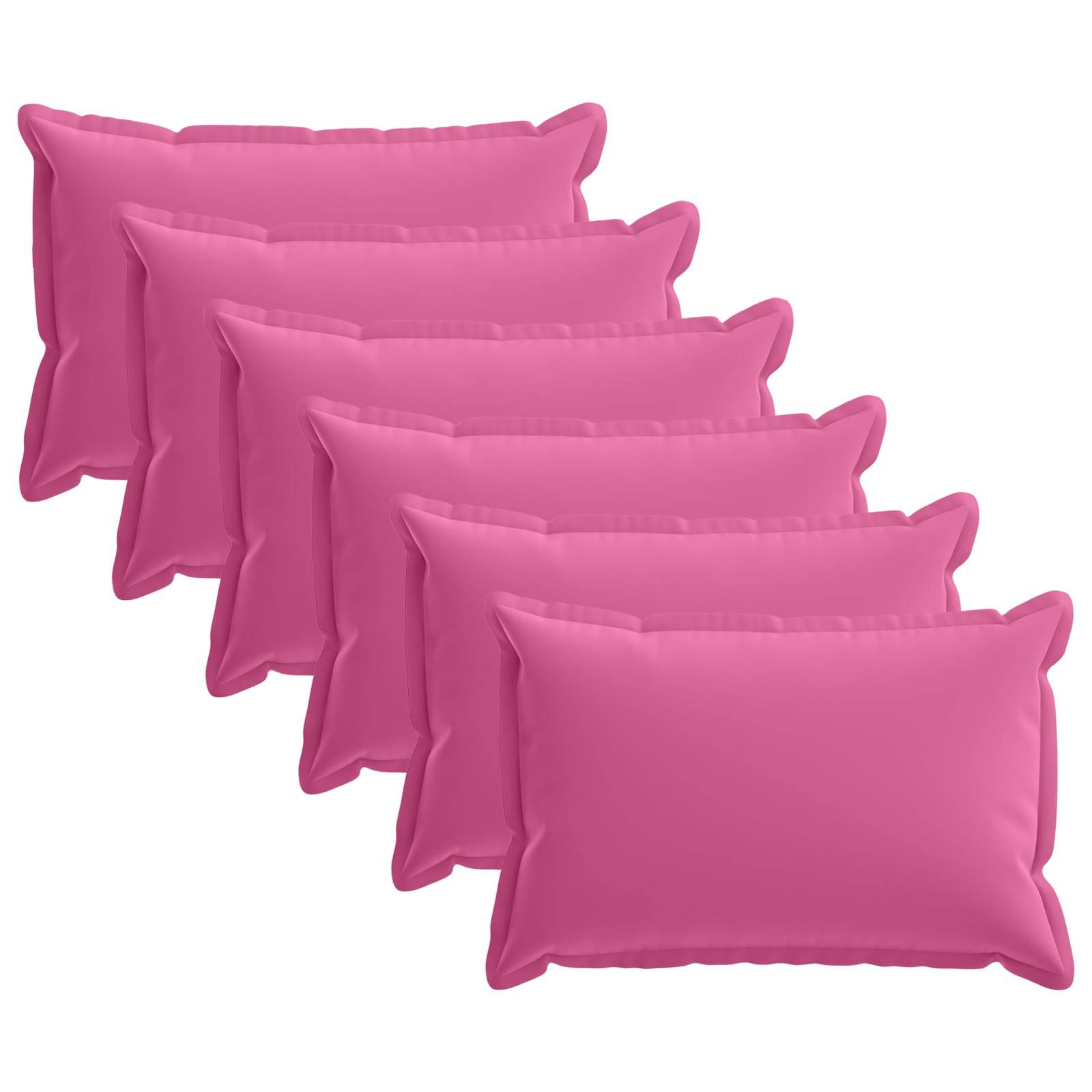 vidaXL Kissenbezug 6 stk. HOUTEN Rosa 50 x 80 cm Polyester
