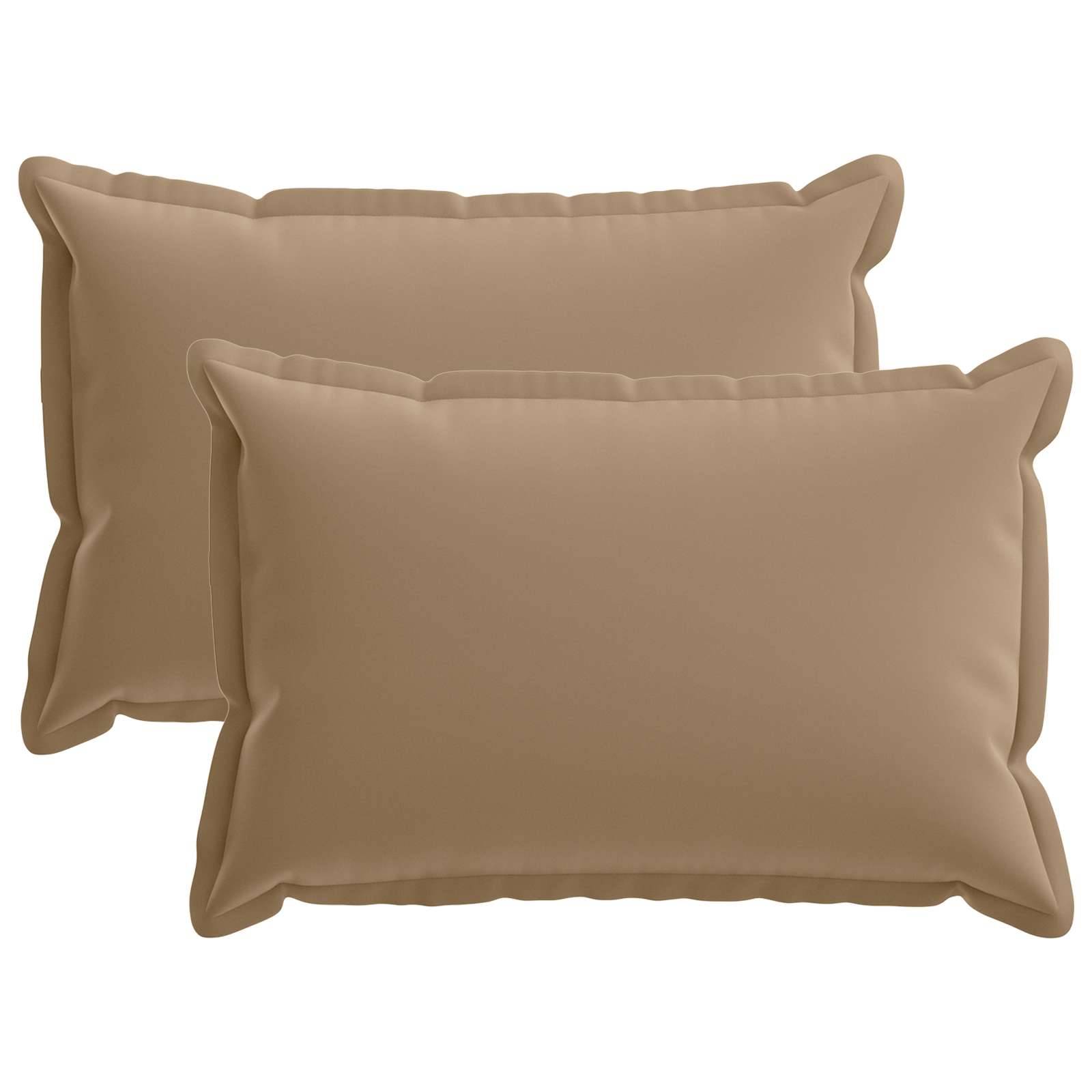 vidaXL Kissenbezug 2 stk. HOUTEN Taupe 40 x 60 cm Polyester