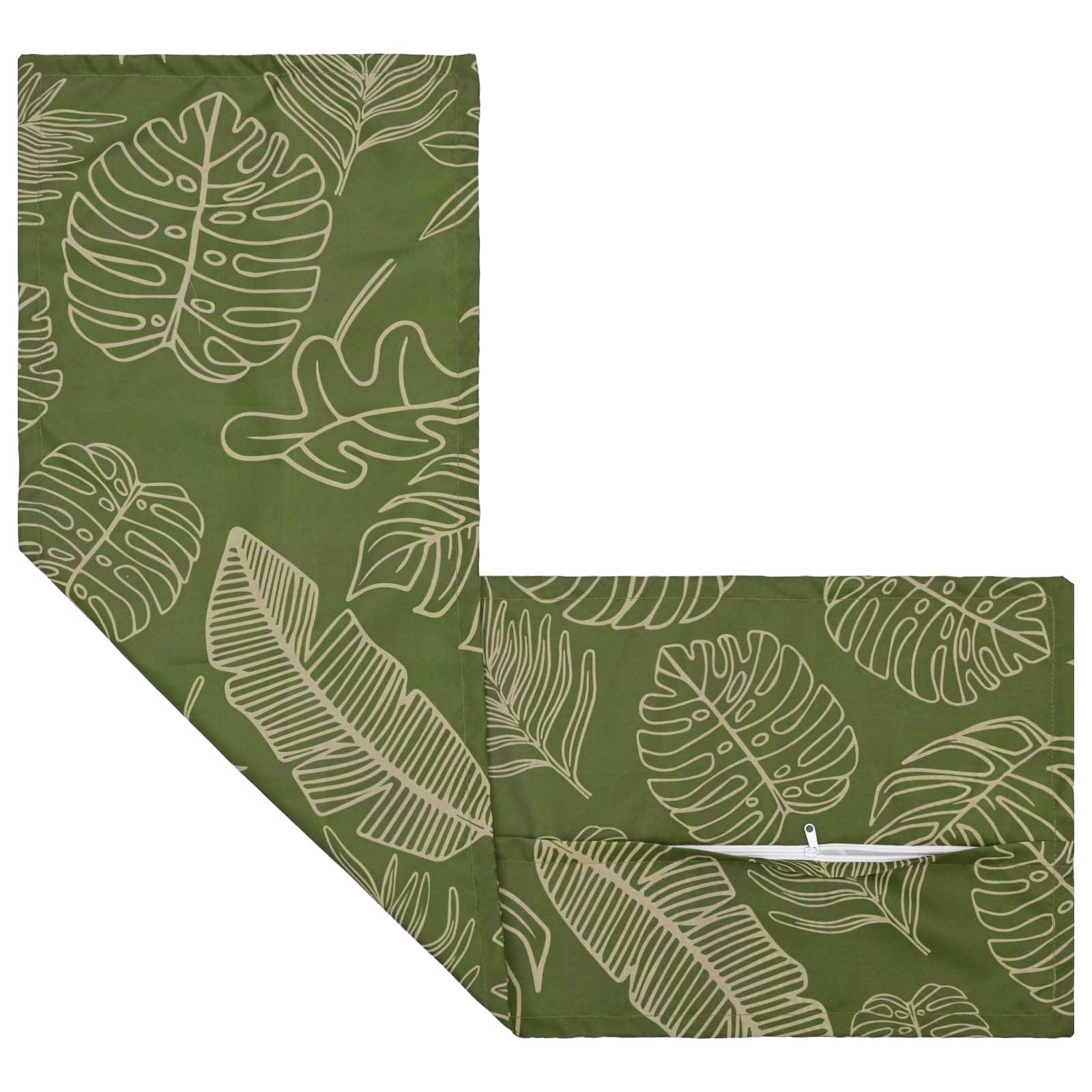 vidaXL Kissenbezug HOUTEN Blattdesign 40 x 145 cm Polyester