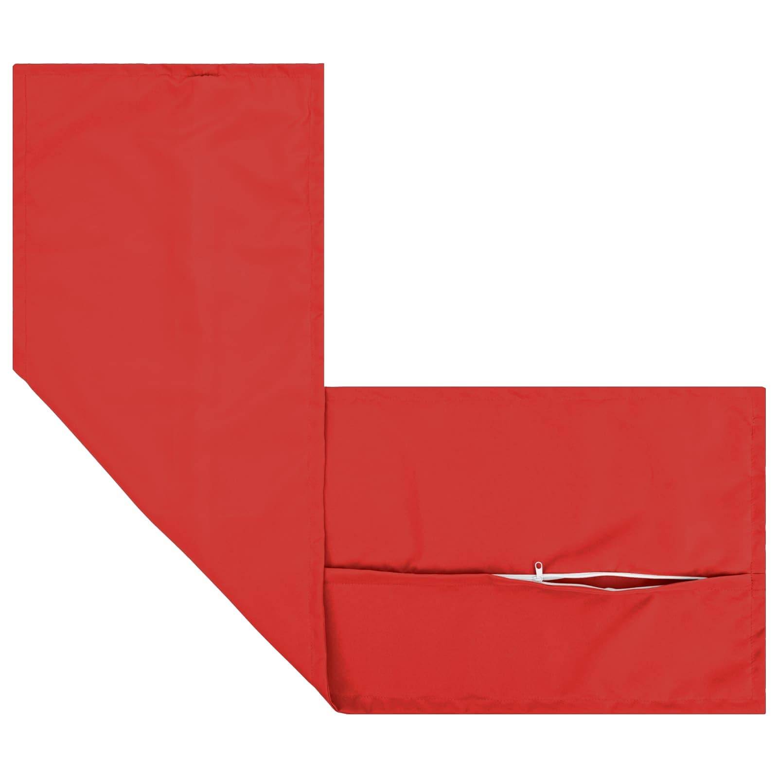 vidaXL Kissenbezug 2 stk. HOUTEN Rot 40 x 145 cm Polyester