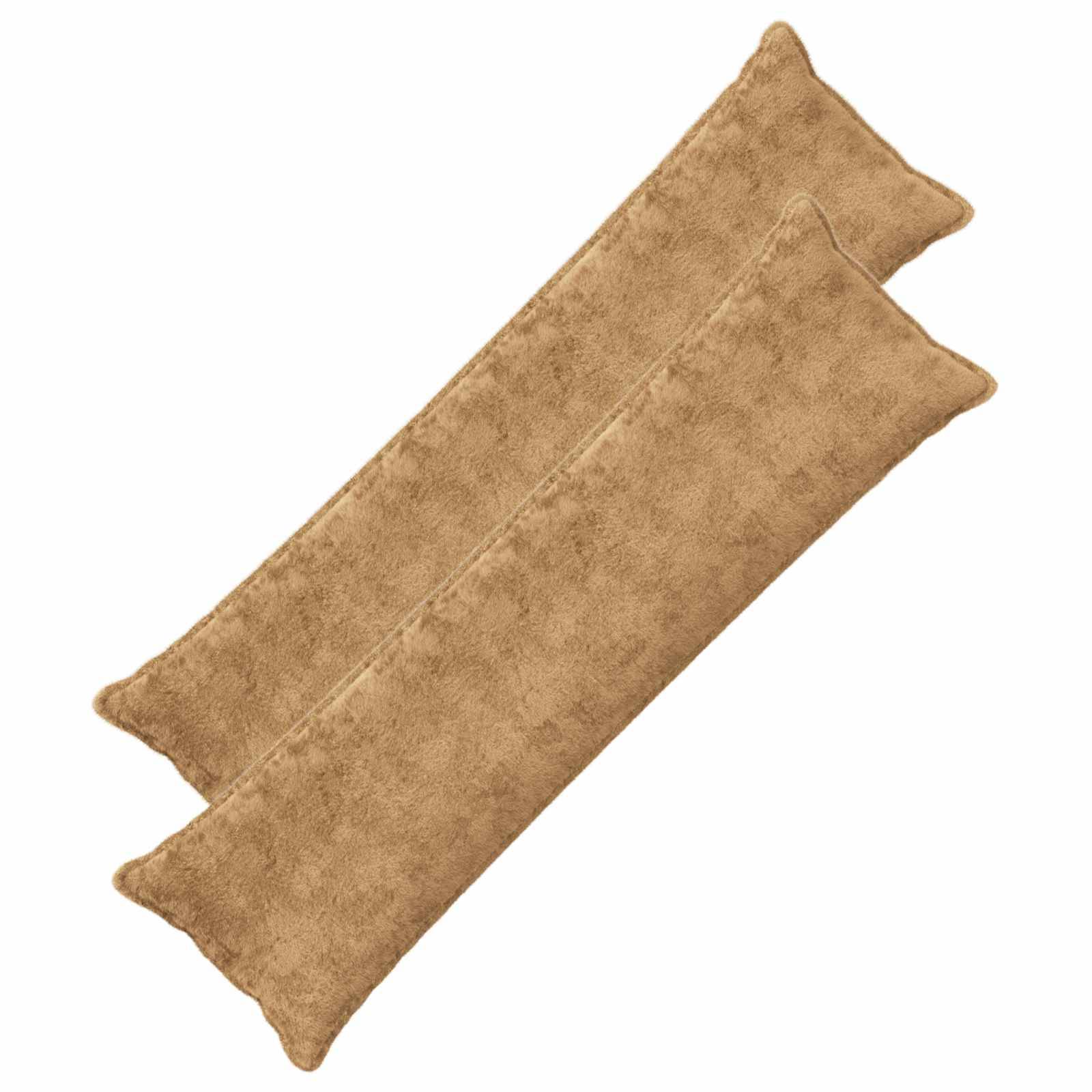 vidaXL Kissenbezug 2 stk. HOUTEN Taupe 40 x 145 cm Faux Kaninchenfell