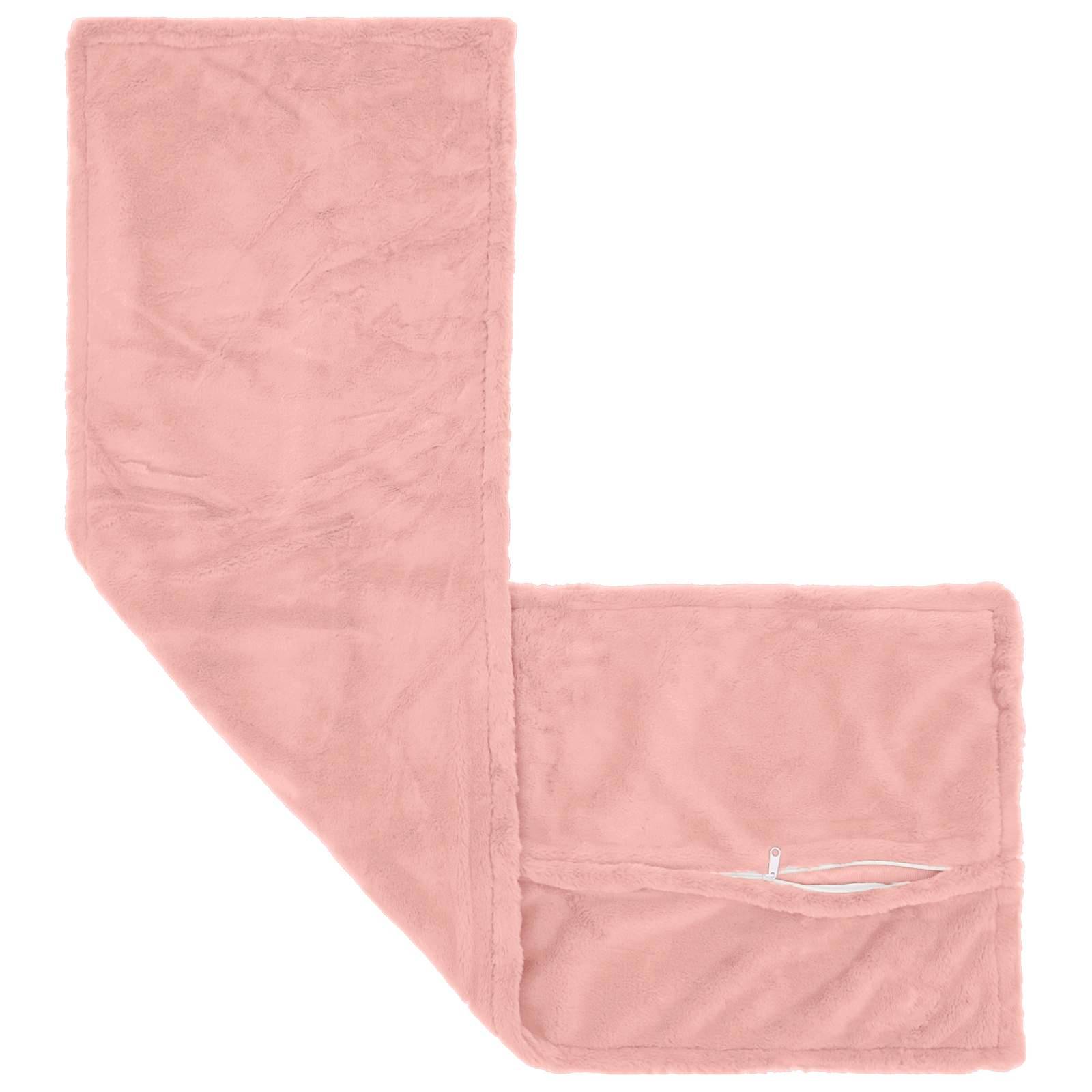 vidaXL Kissenbezug HOUTEN Rosa 40 x 145 cm Faux Kaninchenfell