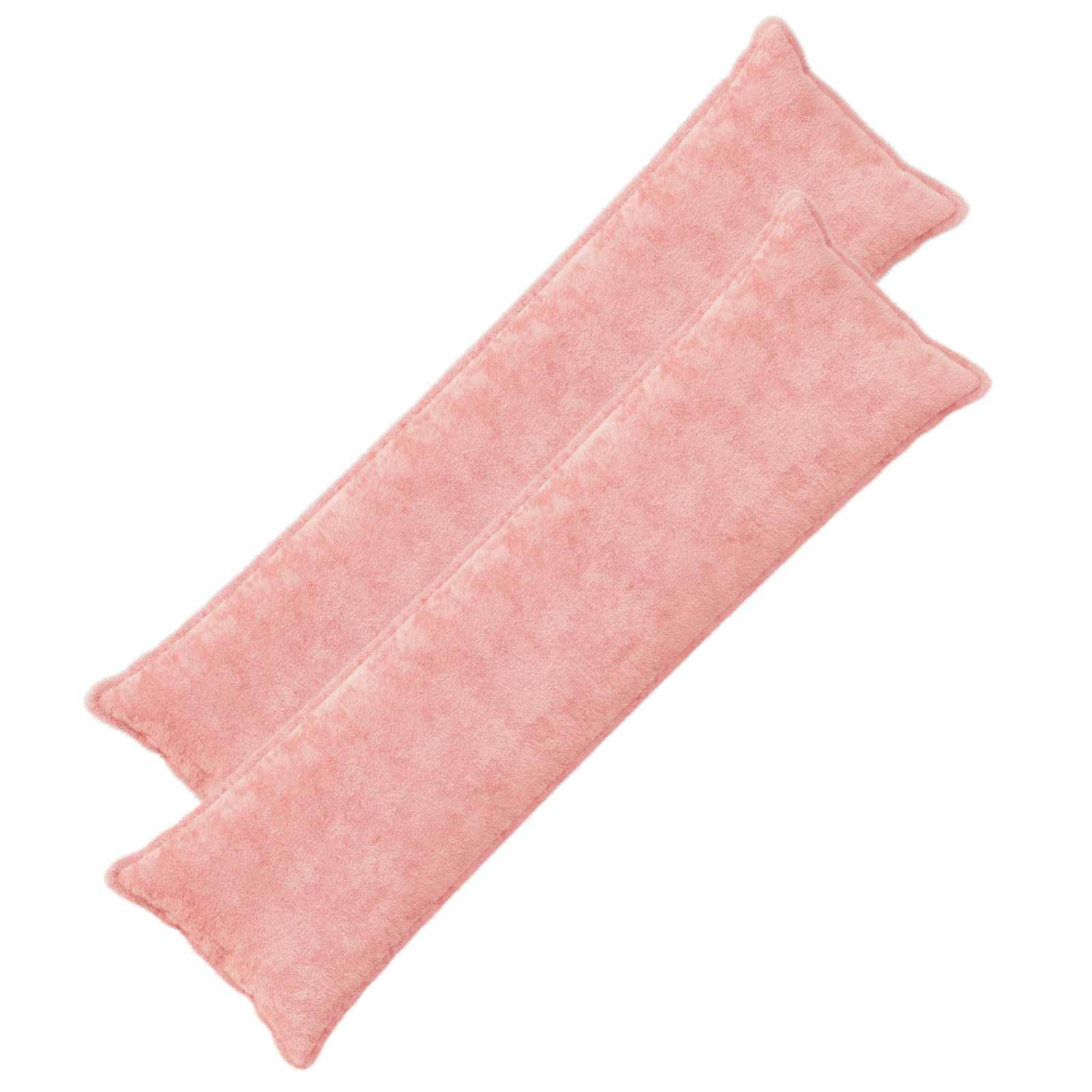 vidaXL Kissenbezug 2 stk. HOUTEN Rosa 40 x 145 cm Faux Kaninchenfell