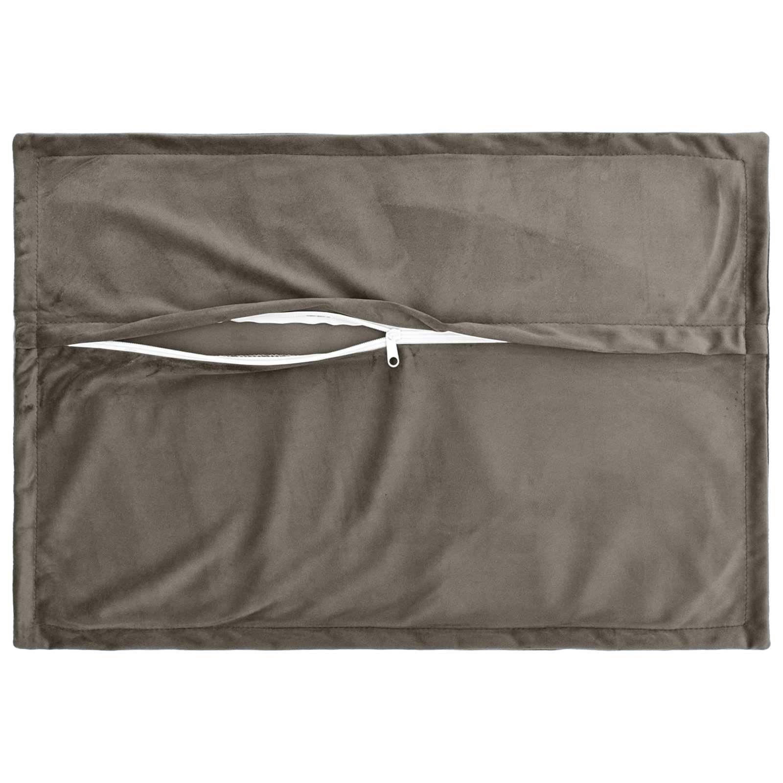 vidaXL Kissenbezug 6 pcs HOUTEN Hellgrau 50 x 70 cm Samt
