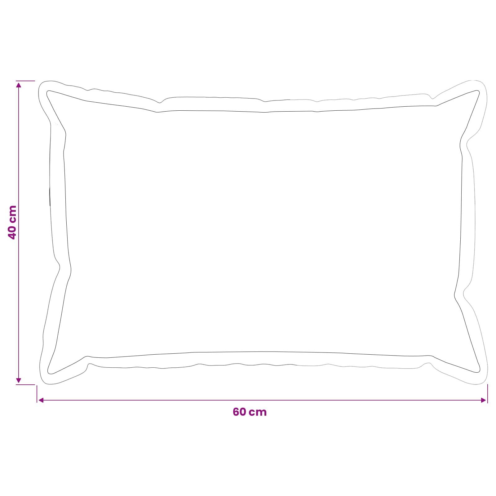vidaXL Kissenbezug 2 stk. HOUTEN Taupe 40 x 60 cm Polyester