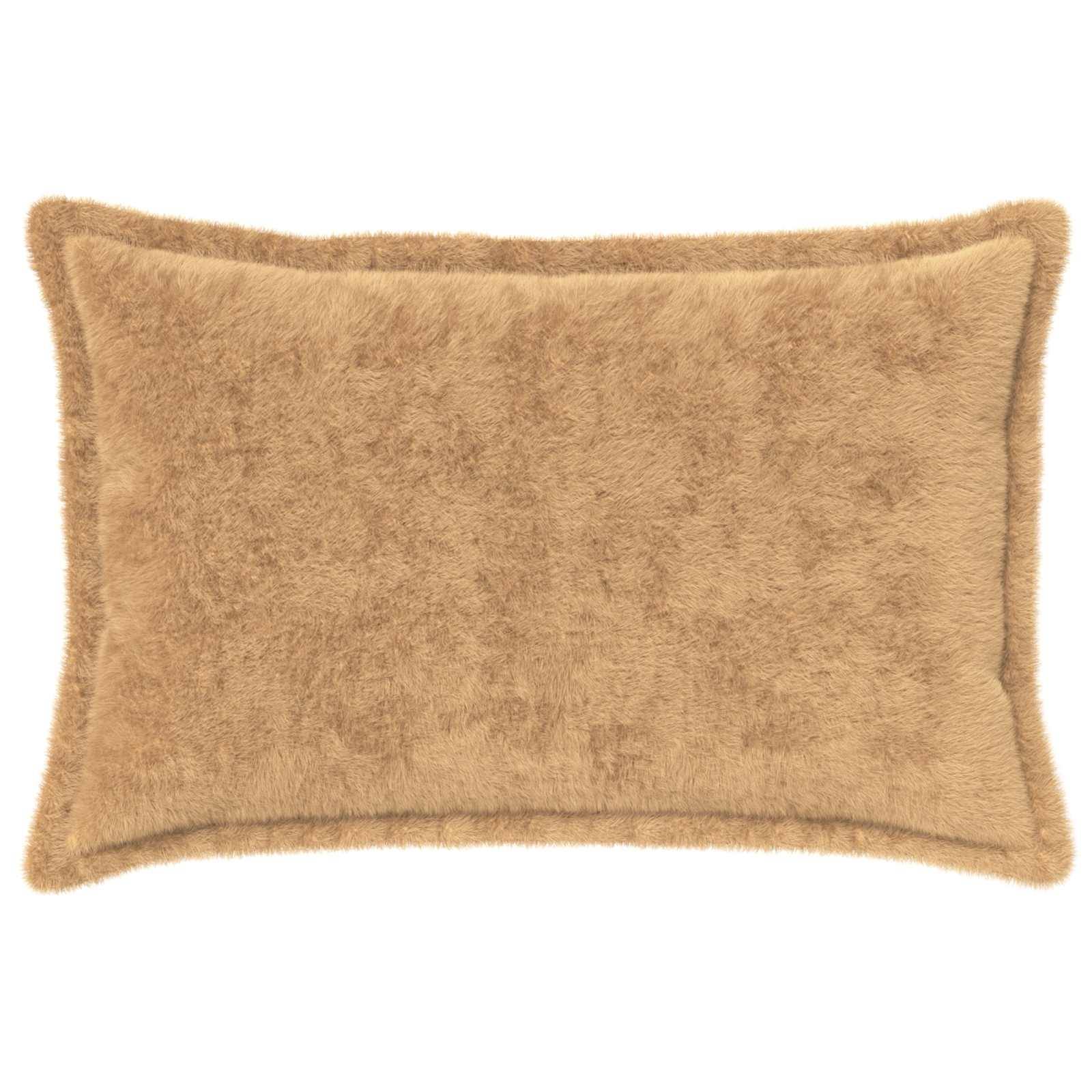 vidaXL Kissenbezug 6 stk. HOUTEN Taupe 40 x 60 cm Faux Kaninchenfell