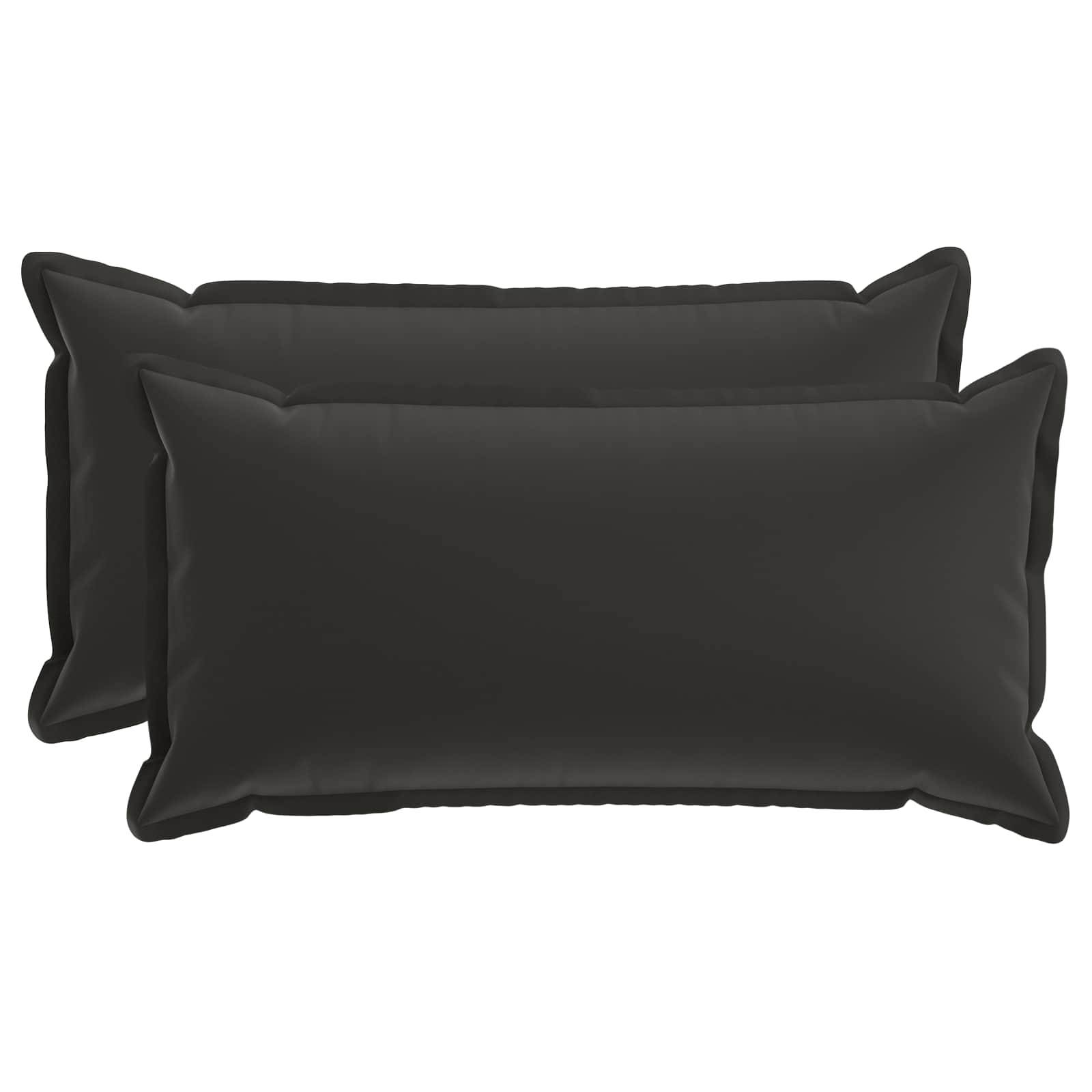 vidaXL Kissenbezug 2 stk. HOUTEN Mehrfarbig 40 x 80 cm Polyester