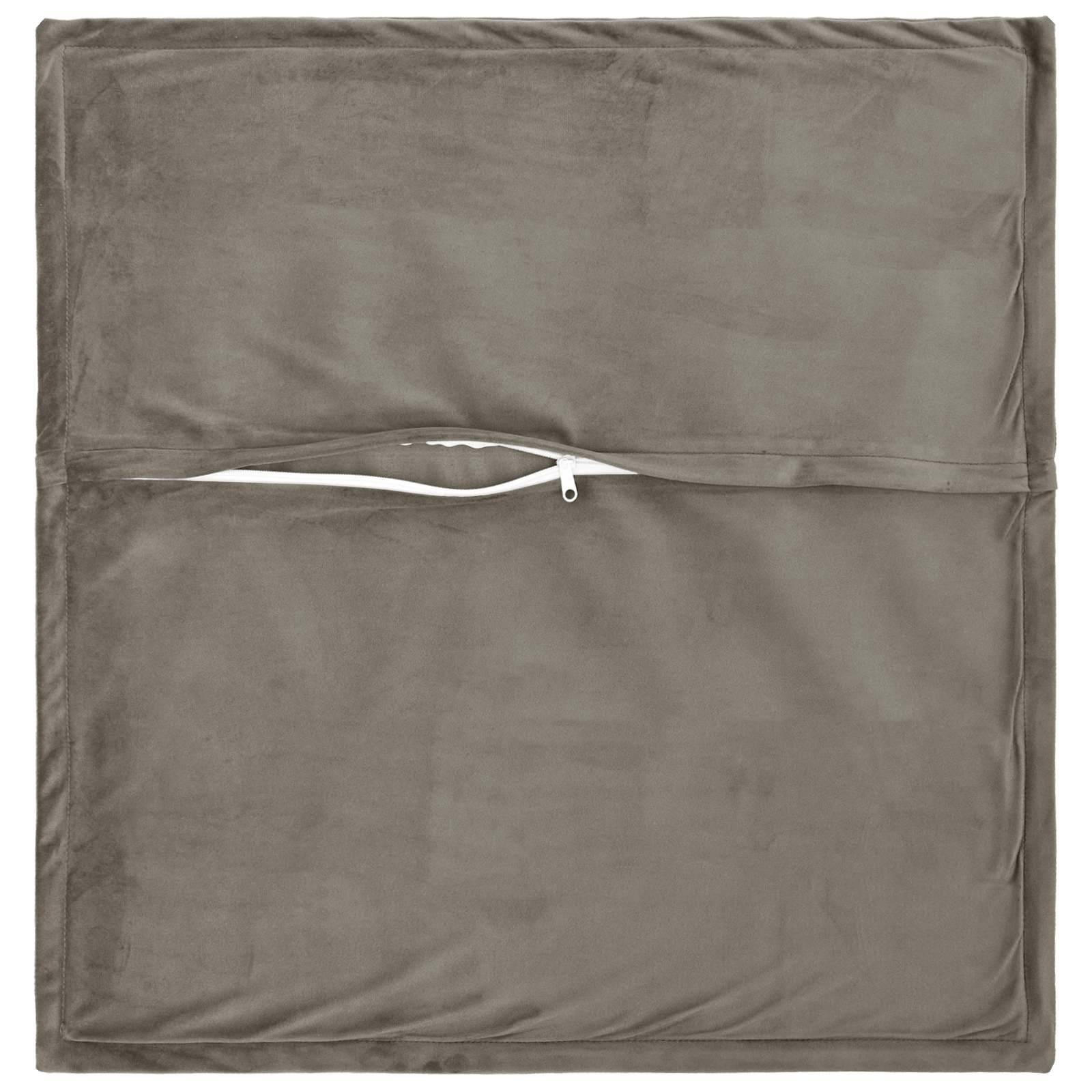 vidaXL Kissenbezug 6 pcs HOUTEN Hellgrau 80 x 80 cm Samt