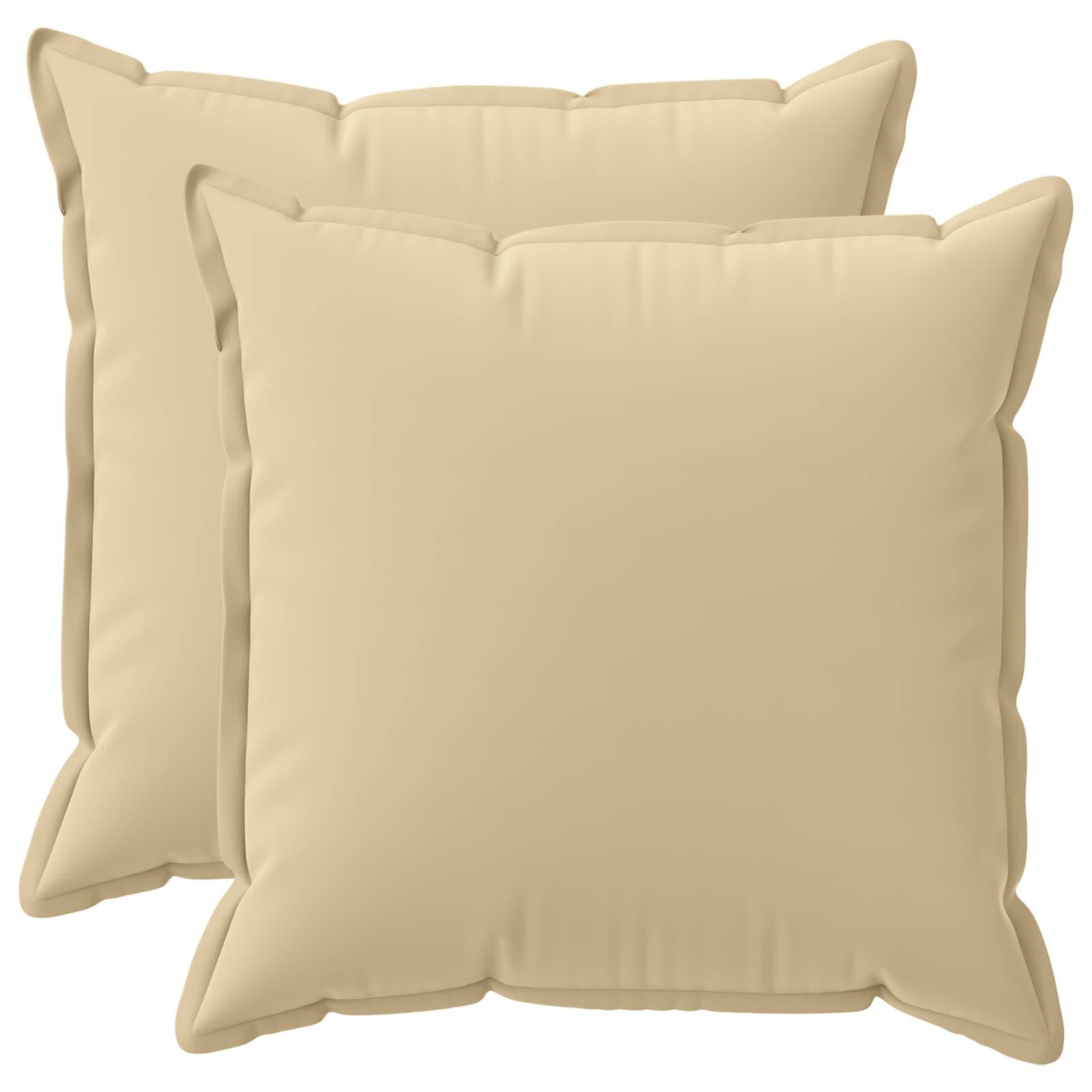 vidaXL Kissenbezug 2 stk. HOUTEN Beige 55 x 55 cm Polyester