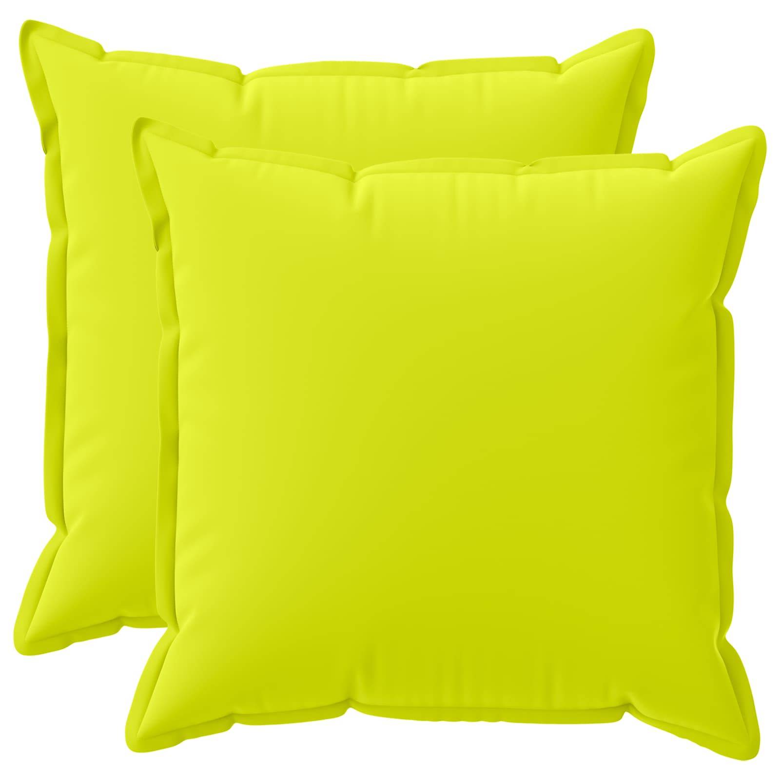 vidaXL Kissenbezug 2 stk. HOUTEN Hellgrün 80 x 80 cm Polyester