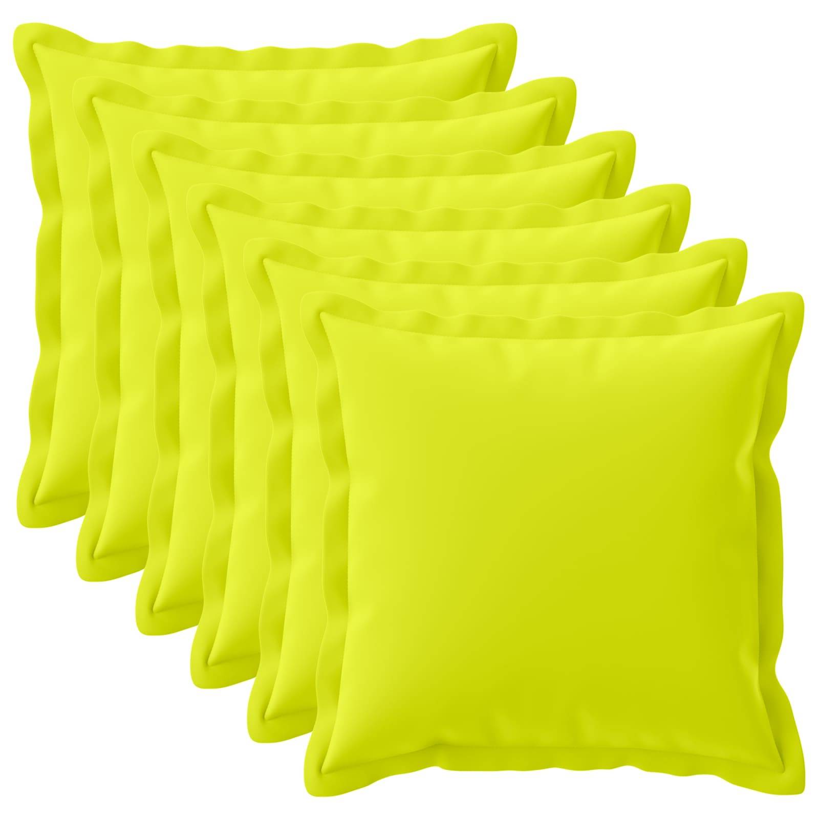 vidaXL Kissenbezug 6 stk. HOUTEN Hellgrün 60 x 60 cm Polyester