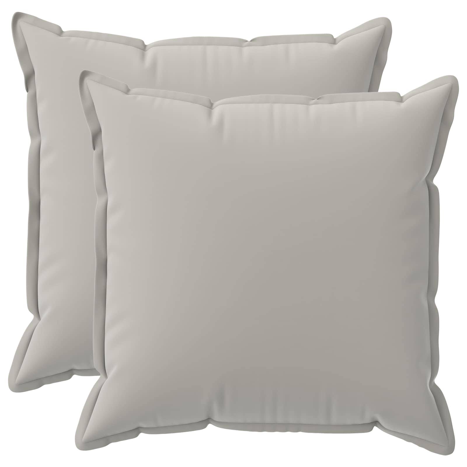 vidaXL Kissenbezug 2 stk. HOUTEN Grau 80 x 80 cm Polyester