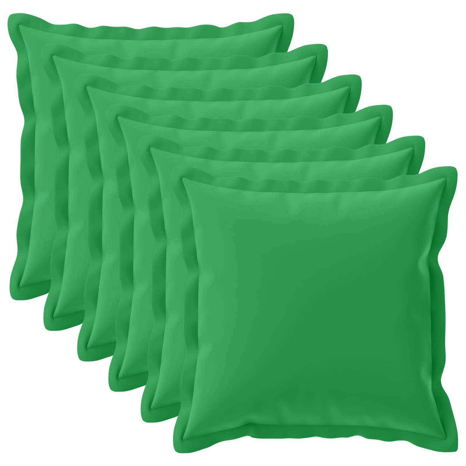 vidaXL Kissenbezug 6 stk. HOUTEN Grün 70 x 70 cm Polyester