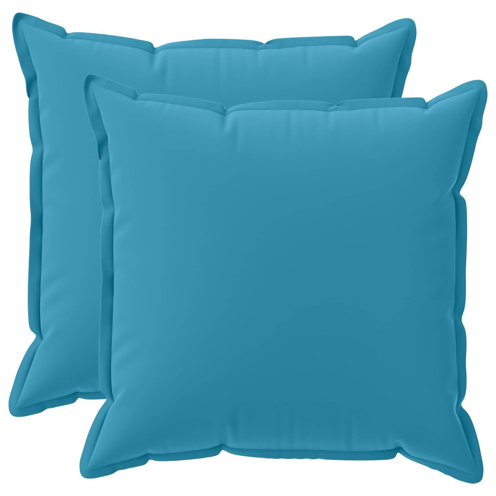 vidaXL Kissenbezug 2 stk. HOUTEN Himmelblau 55 x 55 cm Polyester