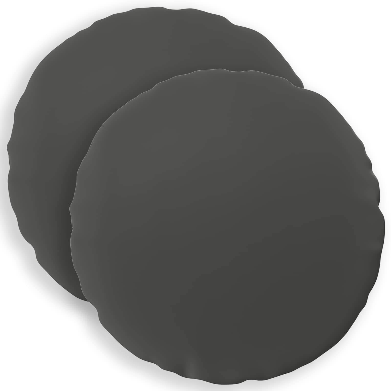 vidaXL Kissenbezug 2 pcs HEERLEN Anthrazit Ø 60 cm Polyester