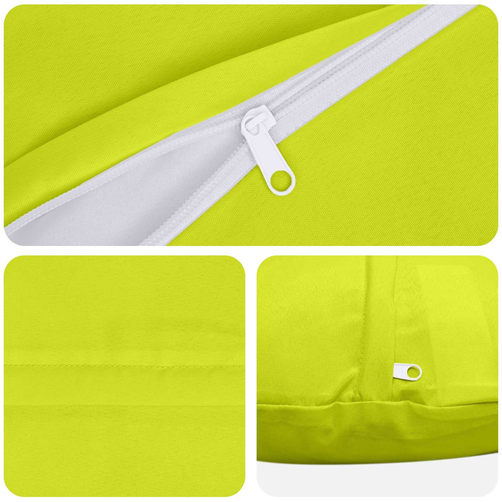 vidaXL Kissenbezug 2 pcs HEERLEN Hellgrün Ø 50 cm Polyester