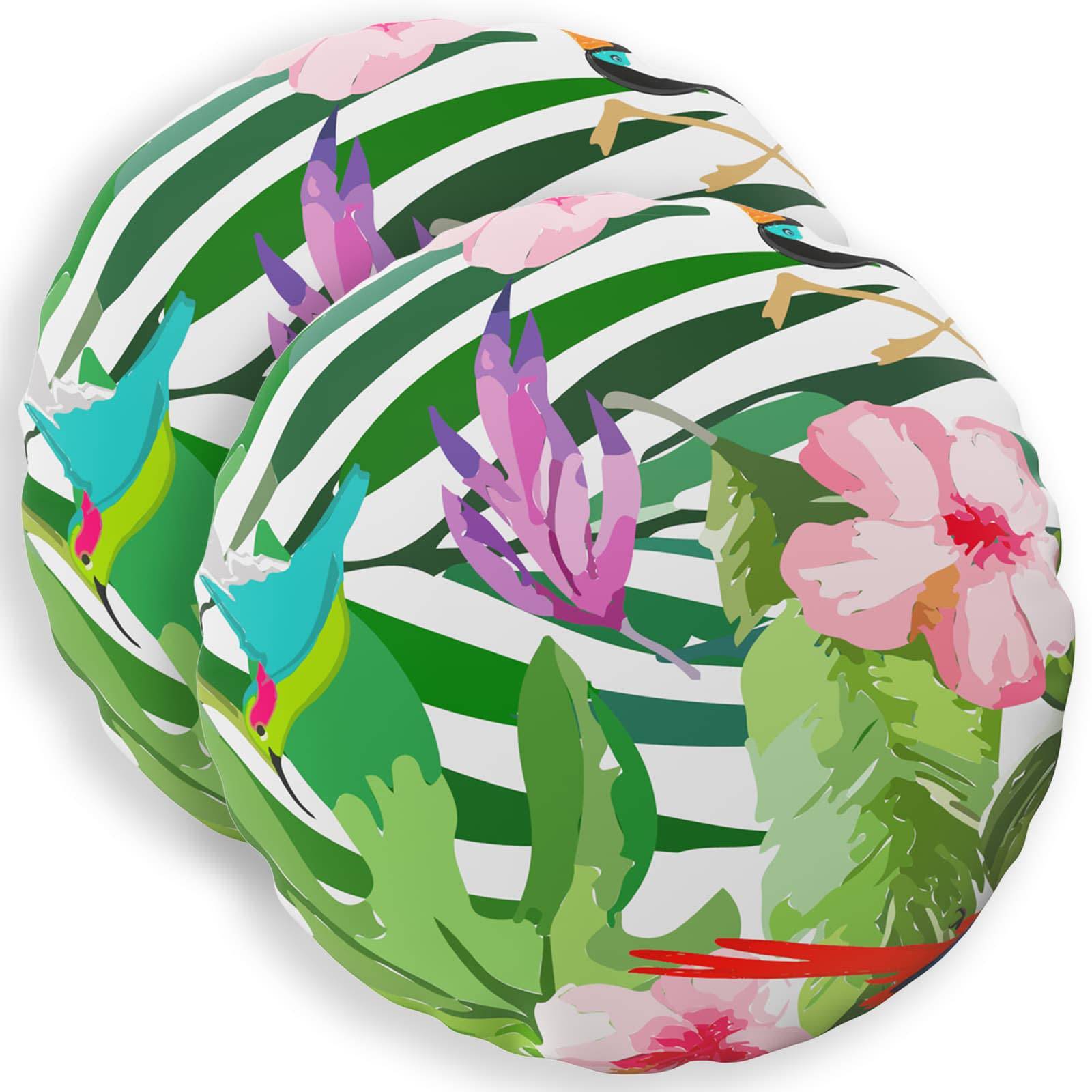 vidaXL Kissenbezug 2 pcs HEERLEN Schwarz Ø 30 cm Polyester