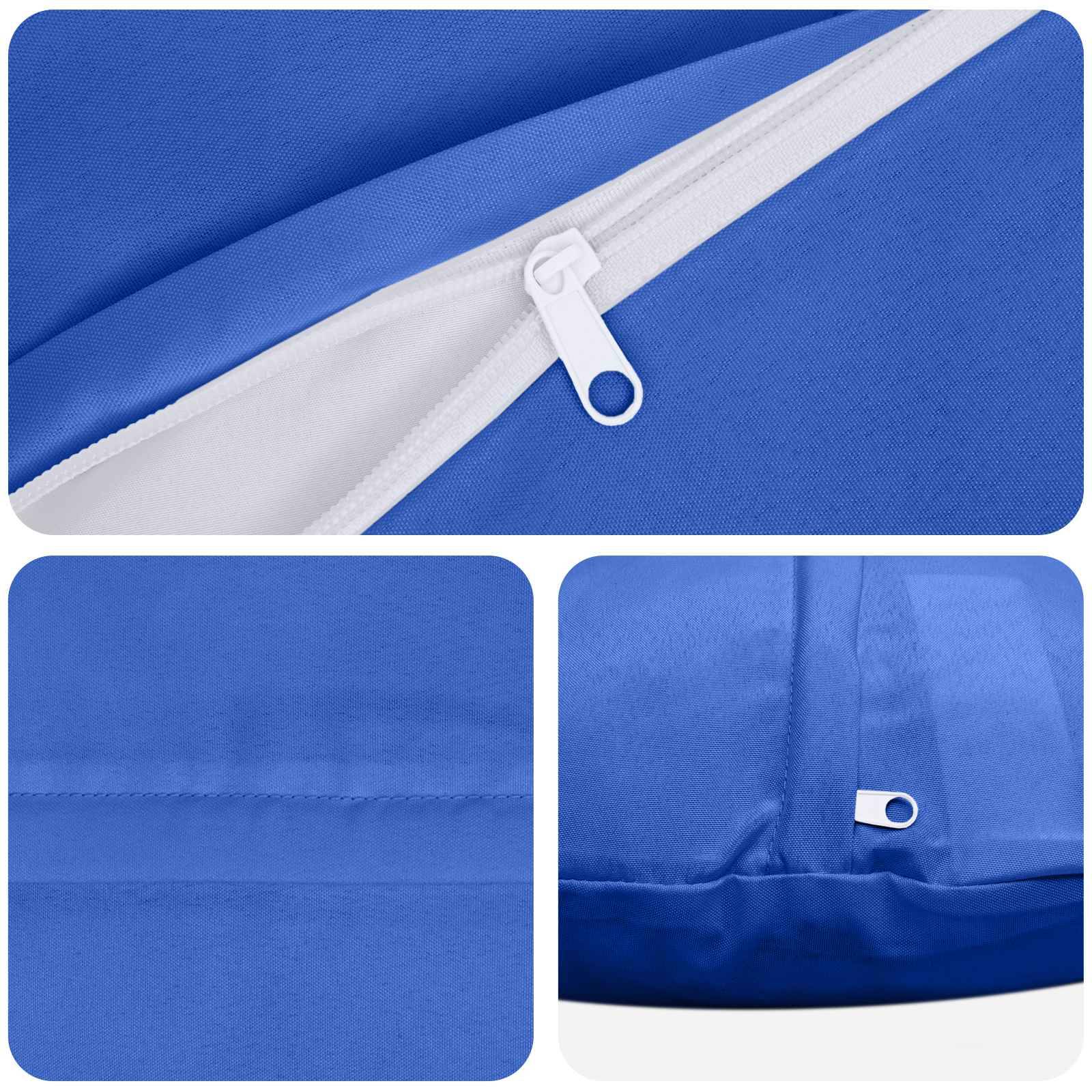 vidaXL Kissenbezug 6 pcs HEERLEN Königsblau Ø 40 cm Polyester