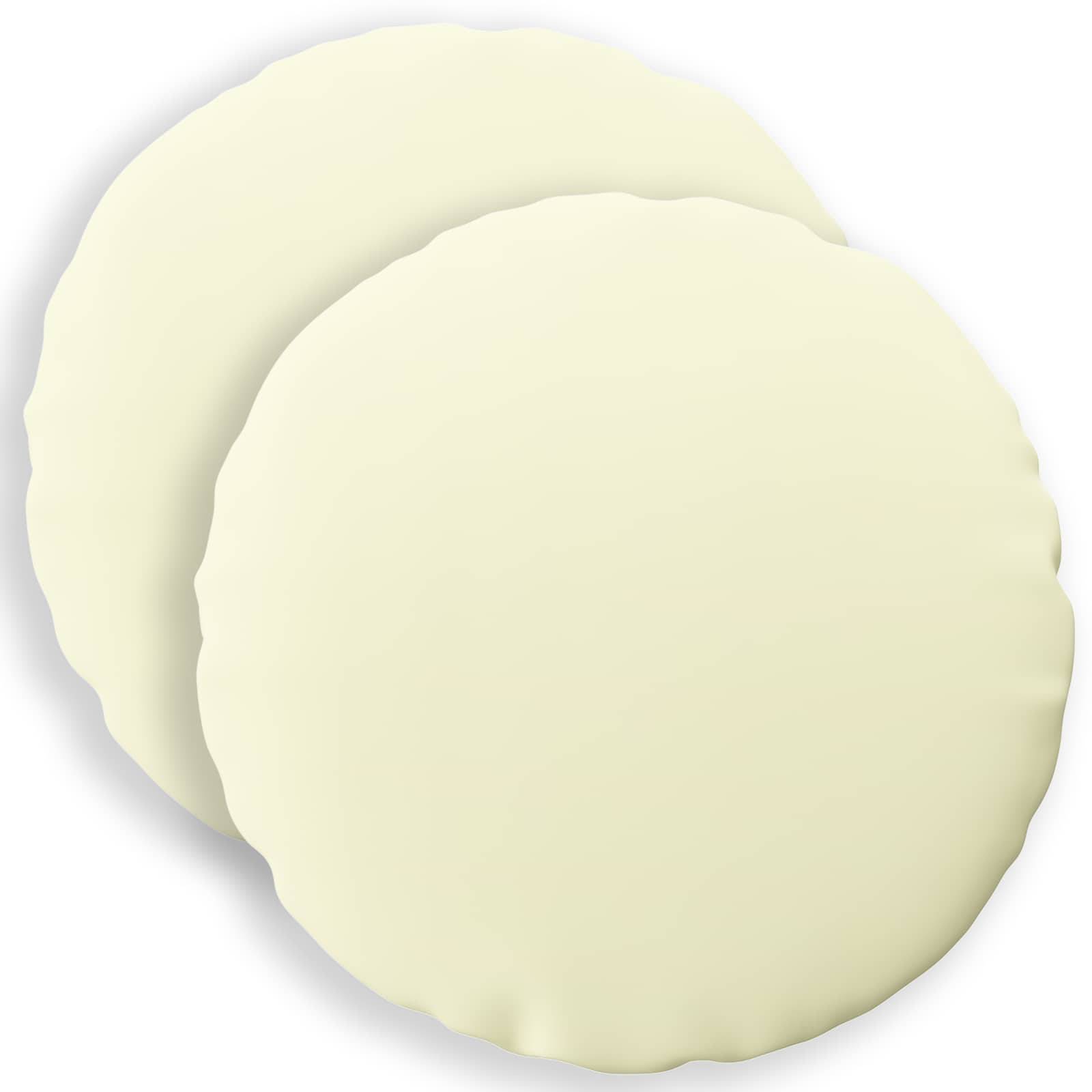vidaXL Kissenbezug 2 pcs HEERLEN Creme Ø 30 cm Polyester