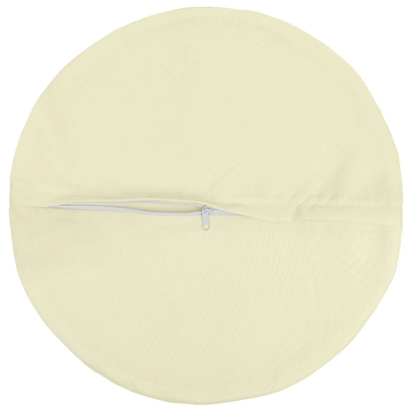 vidaXL Kissenbezug 2 pcs HEERLEN Creme Ø 30 cm Polyester