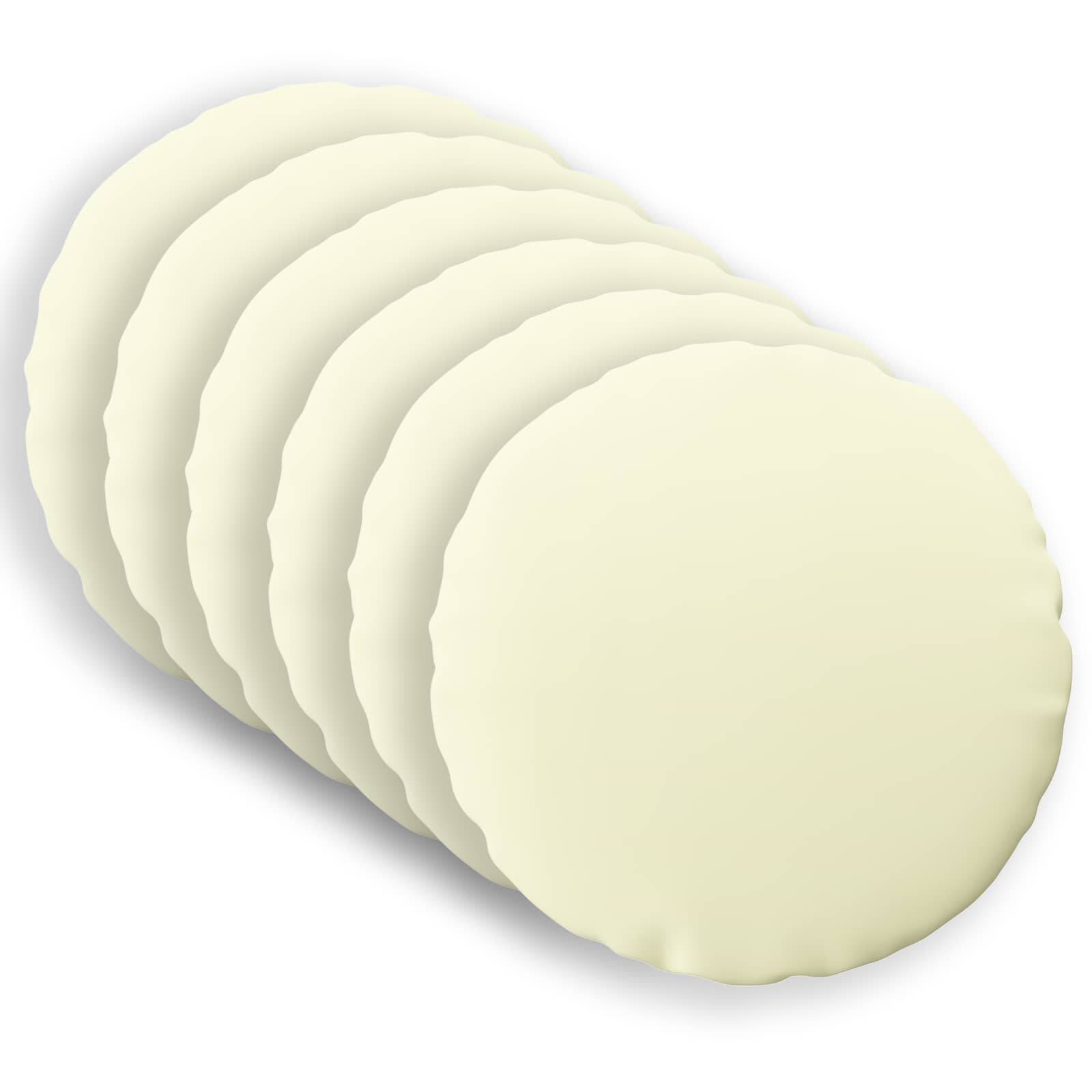 vidaXL Kissenbezug 6 pcs HEERLEN Creme Ø 30 cm Polyester