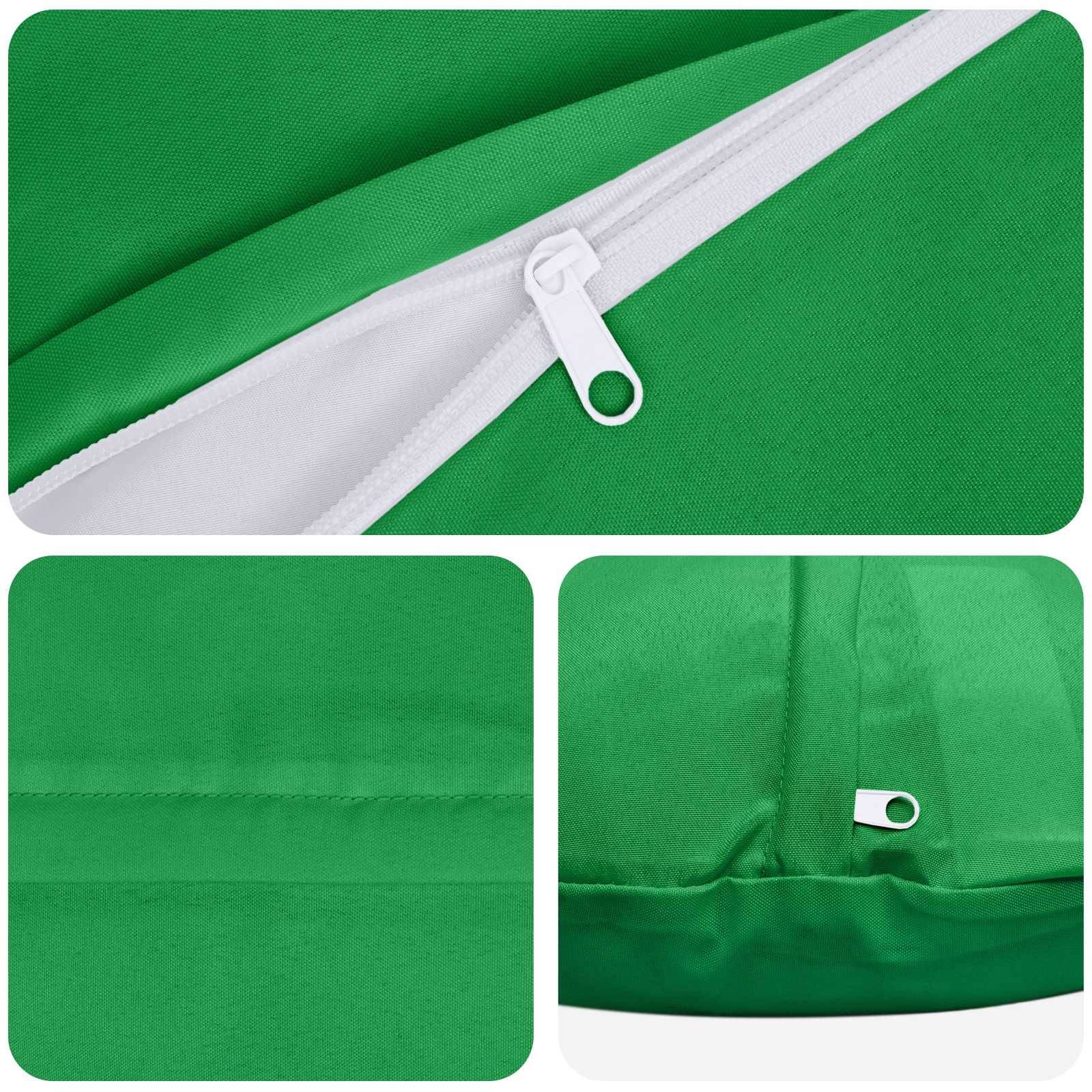 vidaXL Kissenbezug 2 pcs HEERLEN Grün Ø 60 cm Polyester