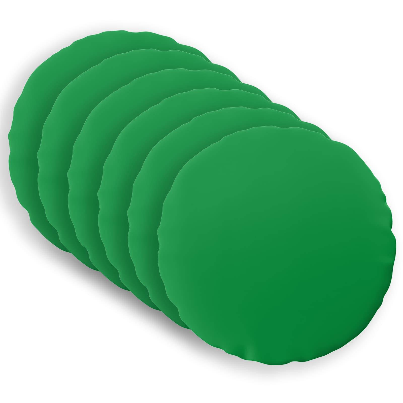 vidaXL Kissenbezug 6 pcs HEERLEN Grün Ø 60 cm Polyester