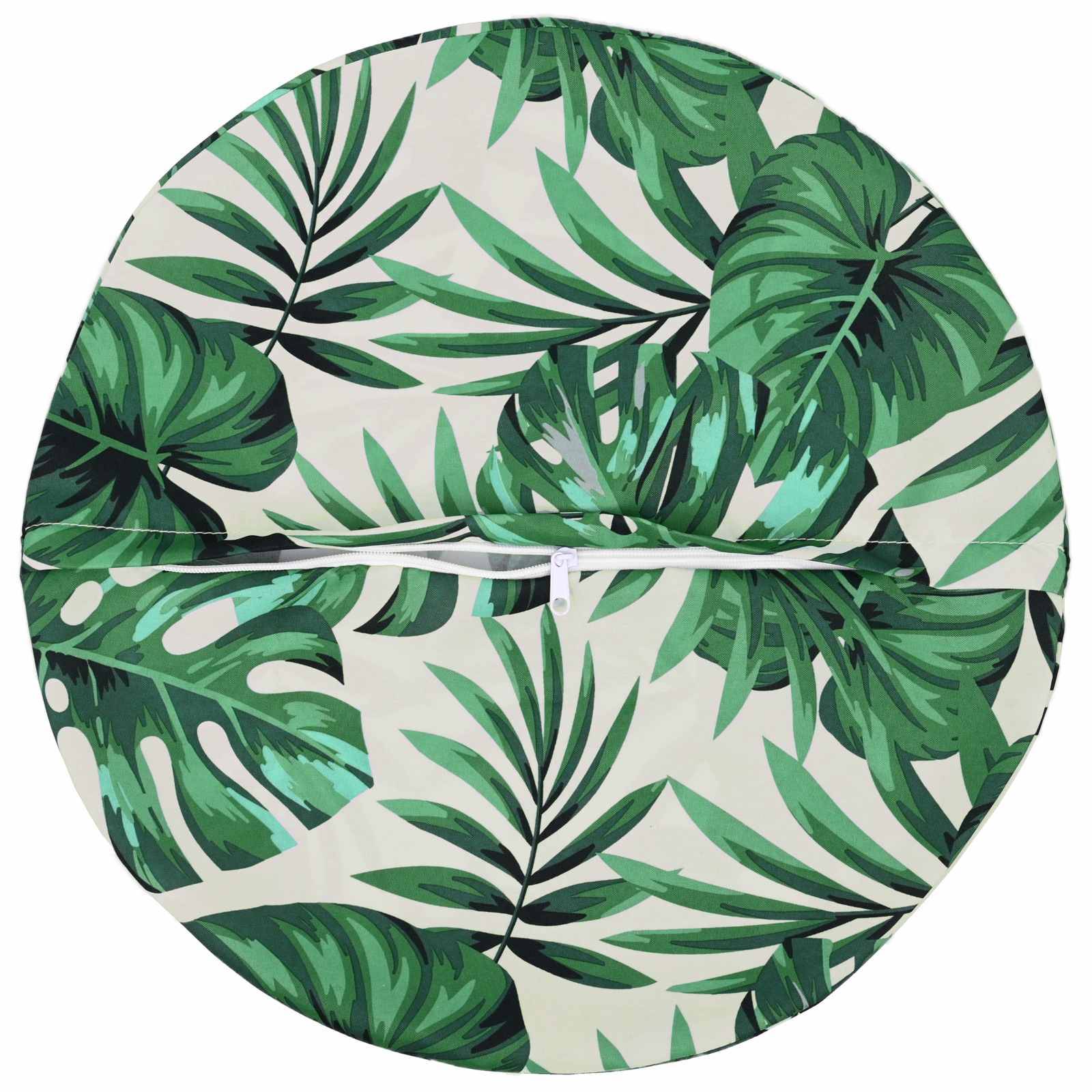 vidaXL Kissenbezug 6 pcs HEERLEN Blattmuster Ø 40 cm Polyester
