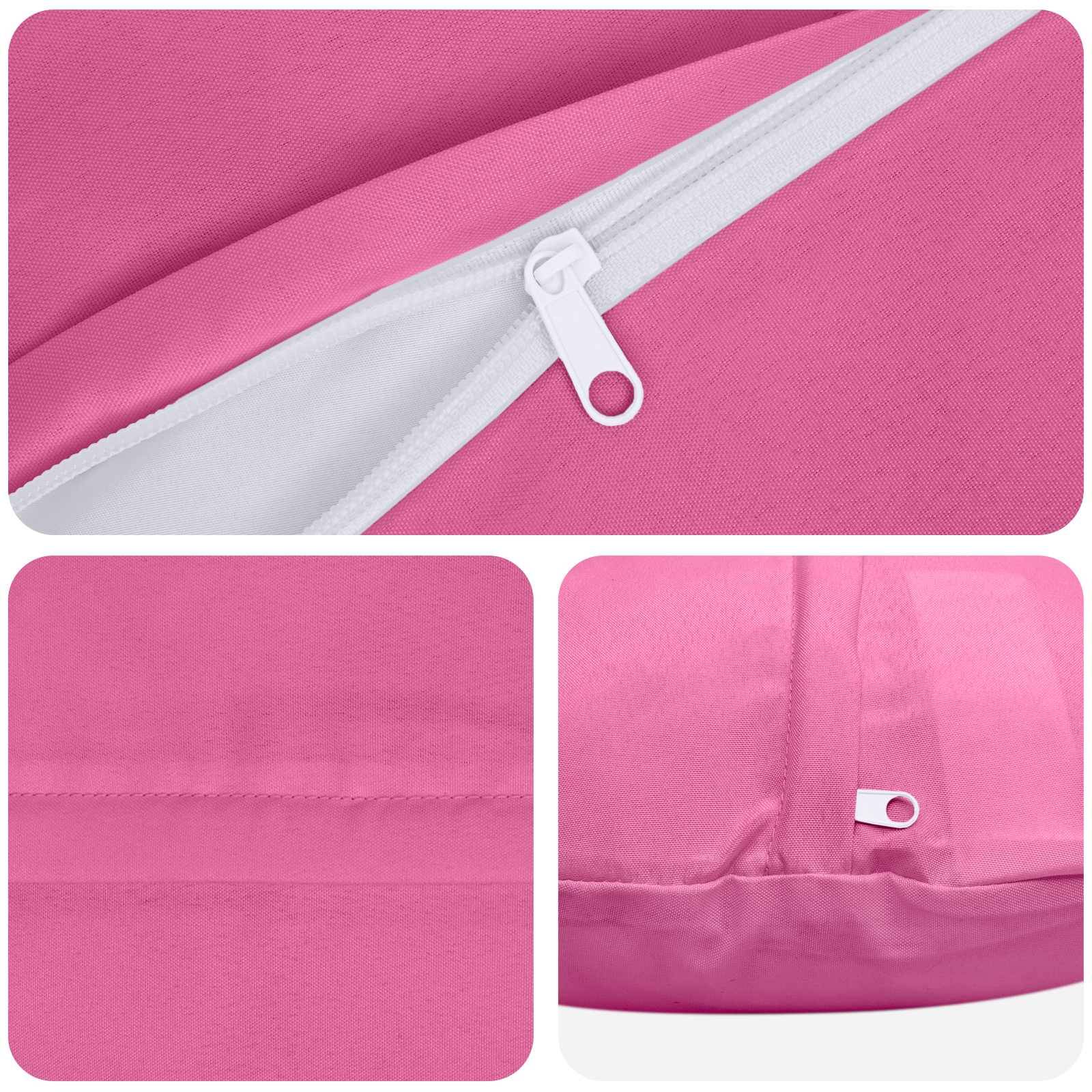 vidaXL Kissenbezug 2 pcs HEERLEN Rosa Ø 30 cm Polyester