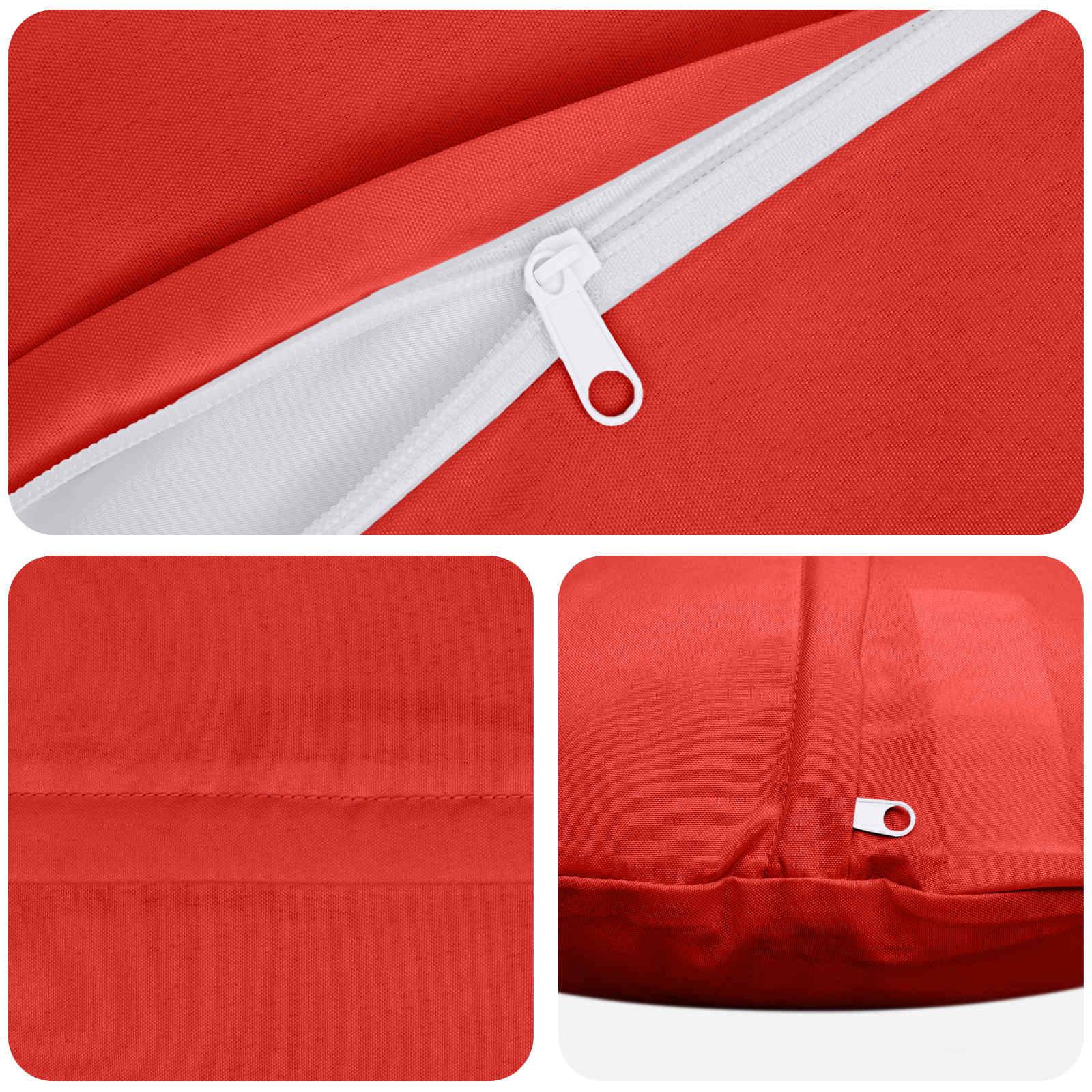 vidaXL Kissenbezug 2 pcs HEERLEN Rot Ø 40 cm Polyester