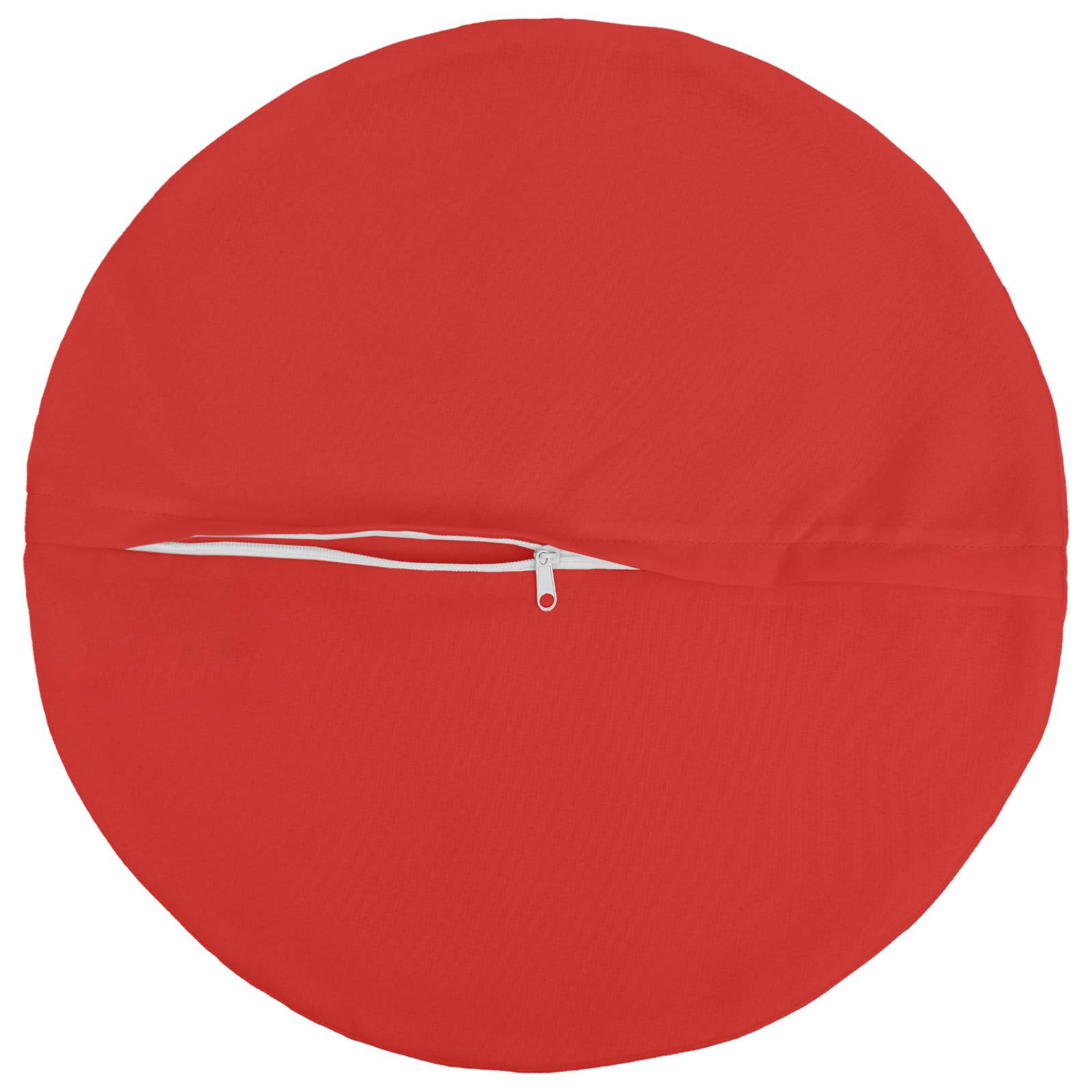 vidaXL Kissenbezug 2 pcs HEERLEN Rot Ø 40 cm Polyester