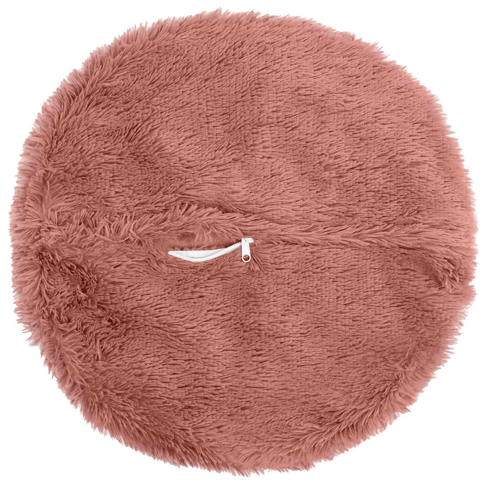 vidaXL Kissenbezug 2 pcs HEERLEN Rosa Ø 50 cm PV Fleece