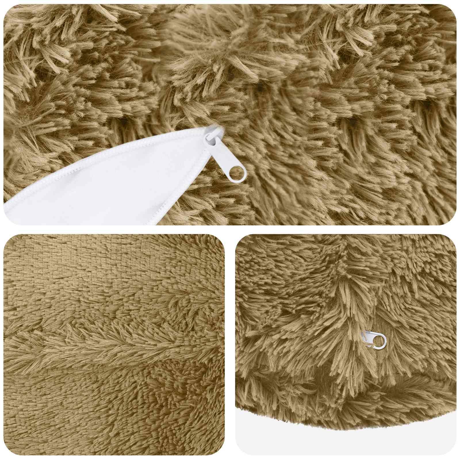 vidaXL Kissen mit Kissen HEERLEN 6 Stk. Hellgrau PV Fleece