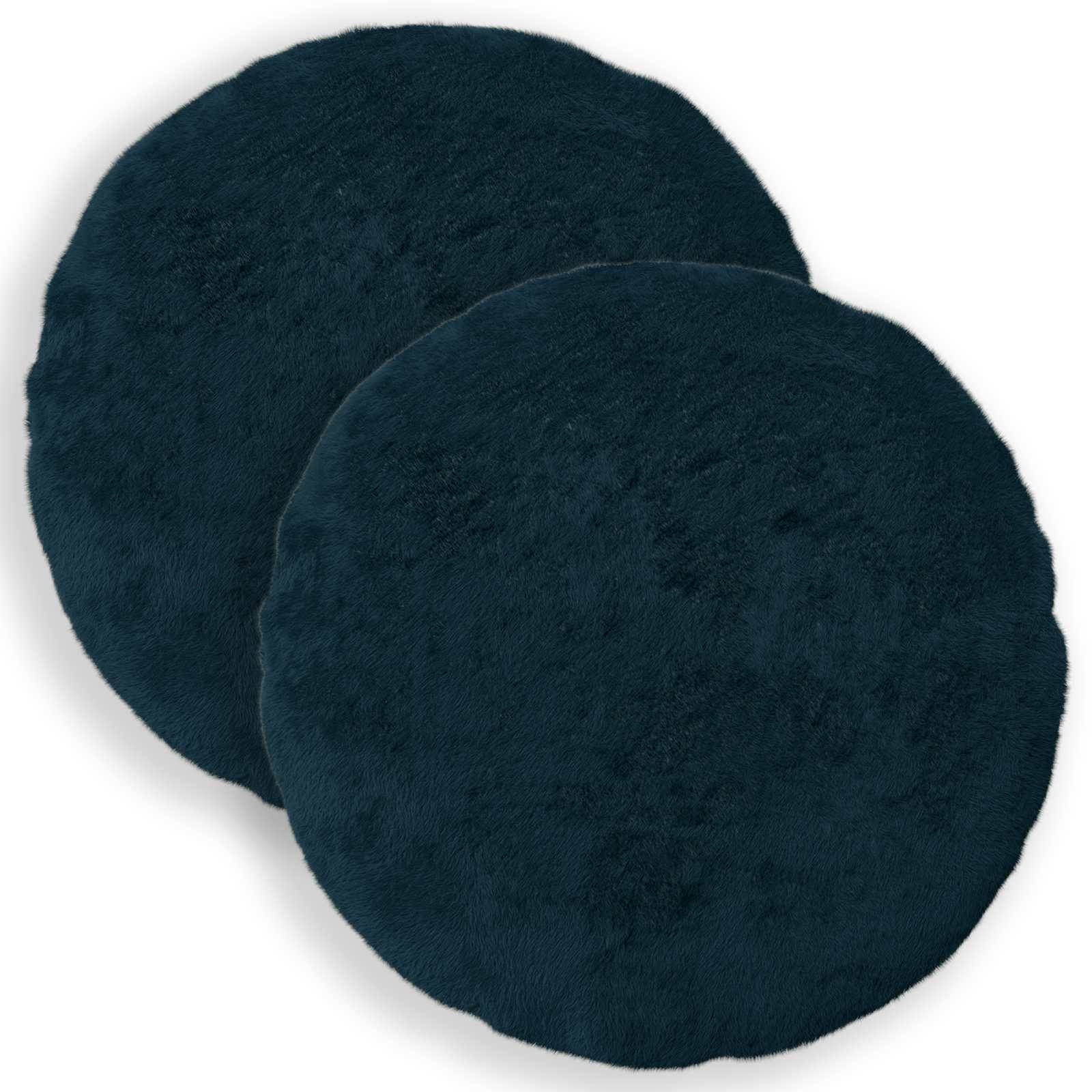 vidaXL Kissenbezug 2 stk. HEERLEN Marineblau Ø 50 cm