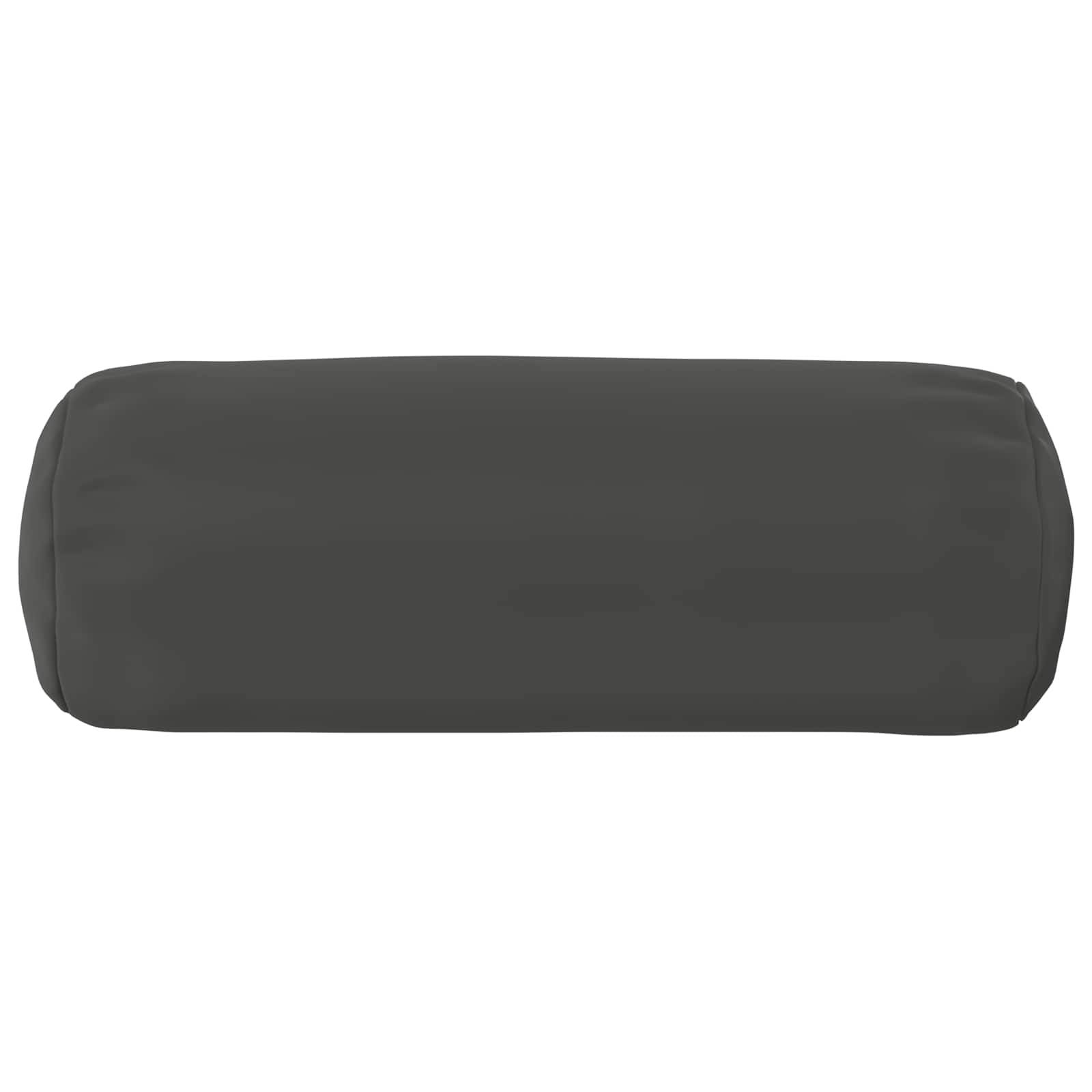 vidaXL Kissenbezug 6 pcs HEERLEN Anthrazit Ø 15 x 40 cm Polyester