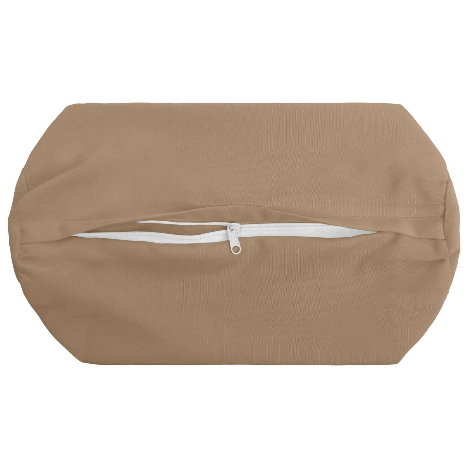 vidaXL Kissenbezug 2 stk. HEERLEN Taupe Ø 15 x 40 cm Polyester