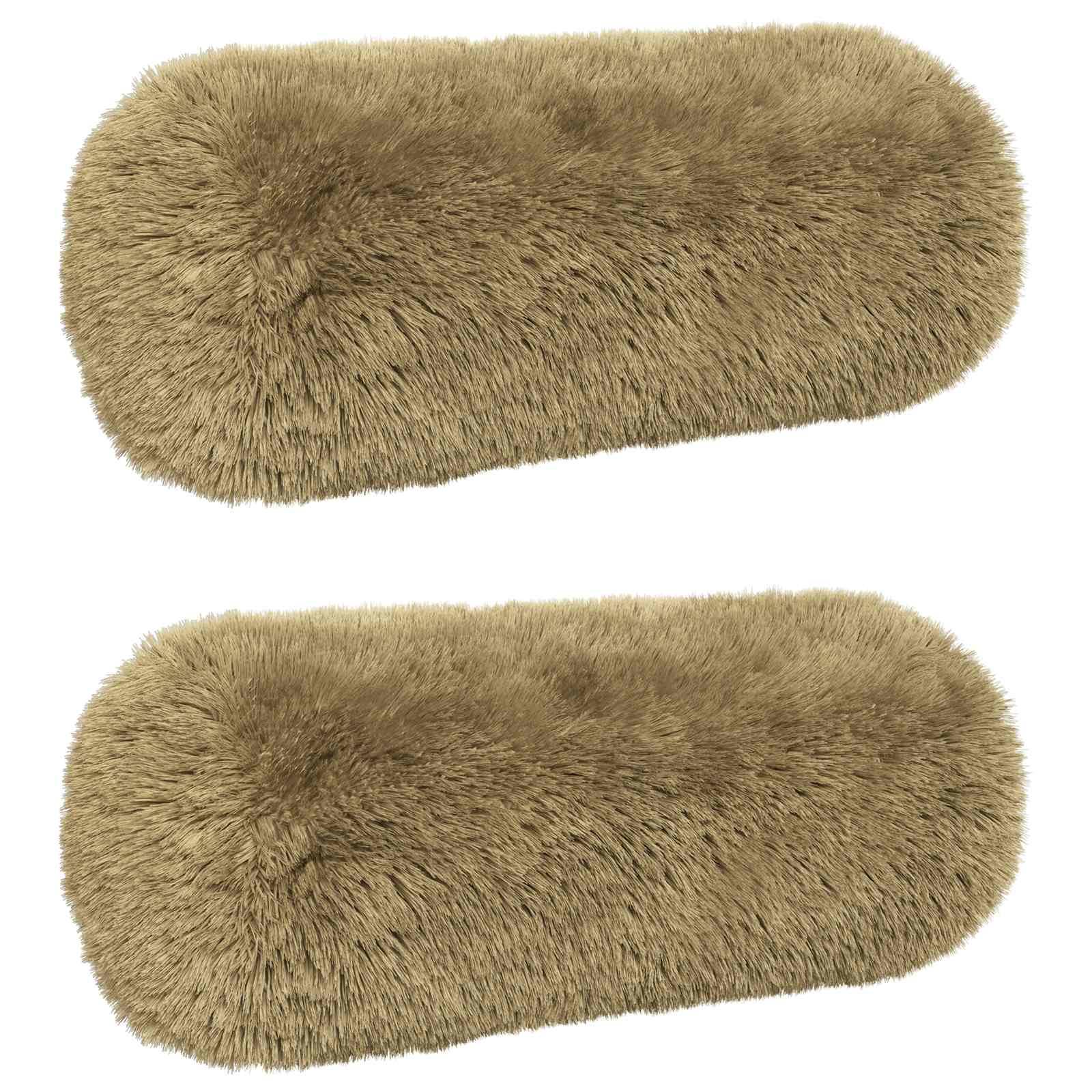 vidaXL Kissenbezug 2 pcs HEERLEN Hellgrün Ø 15 x 40 cm PV Fleece