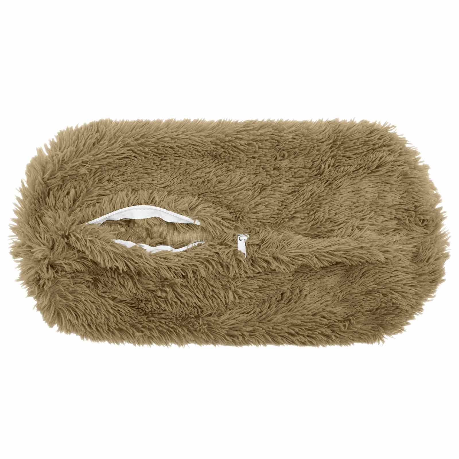 vidaXL Kissenbezug 2 pcs HEERLEN Hellgrün Ø 15 x 40 cm PV Fleece