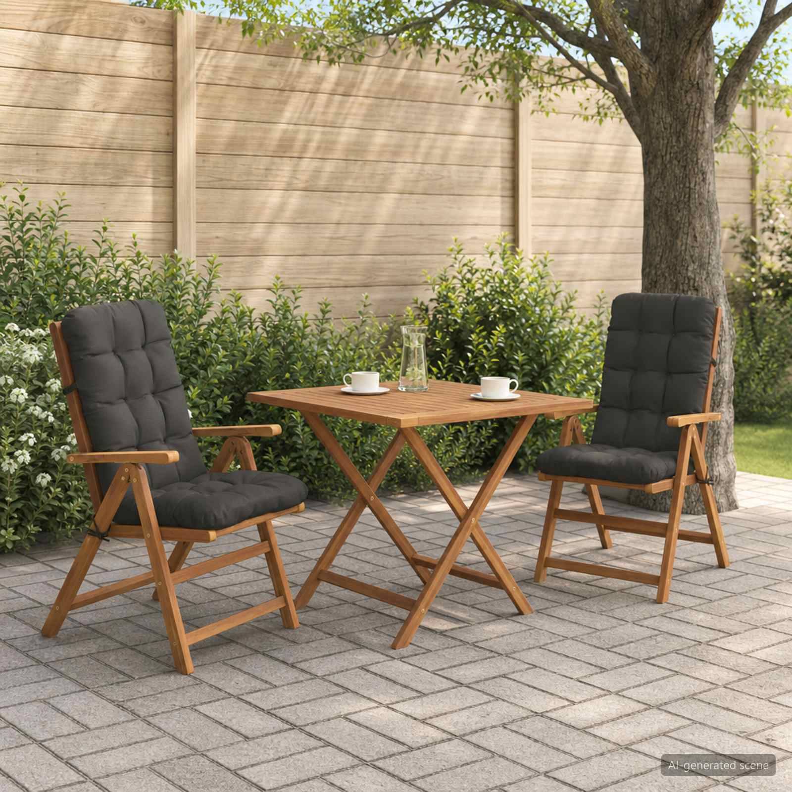 vidaXL 2-teiliges Hochlehner Kissenset VIANEN 2 pcs 100 % Polyester